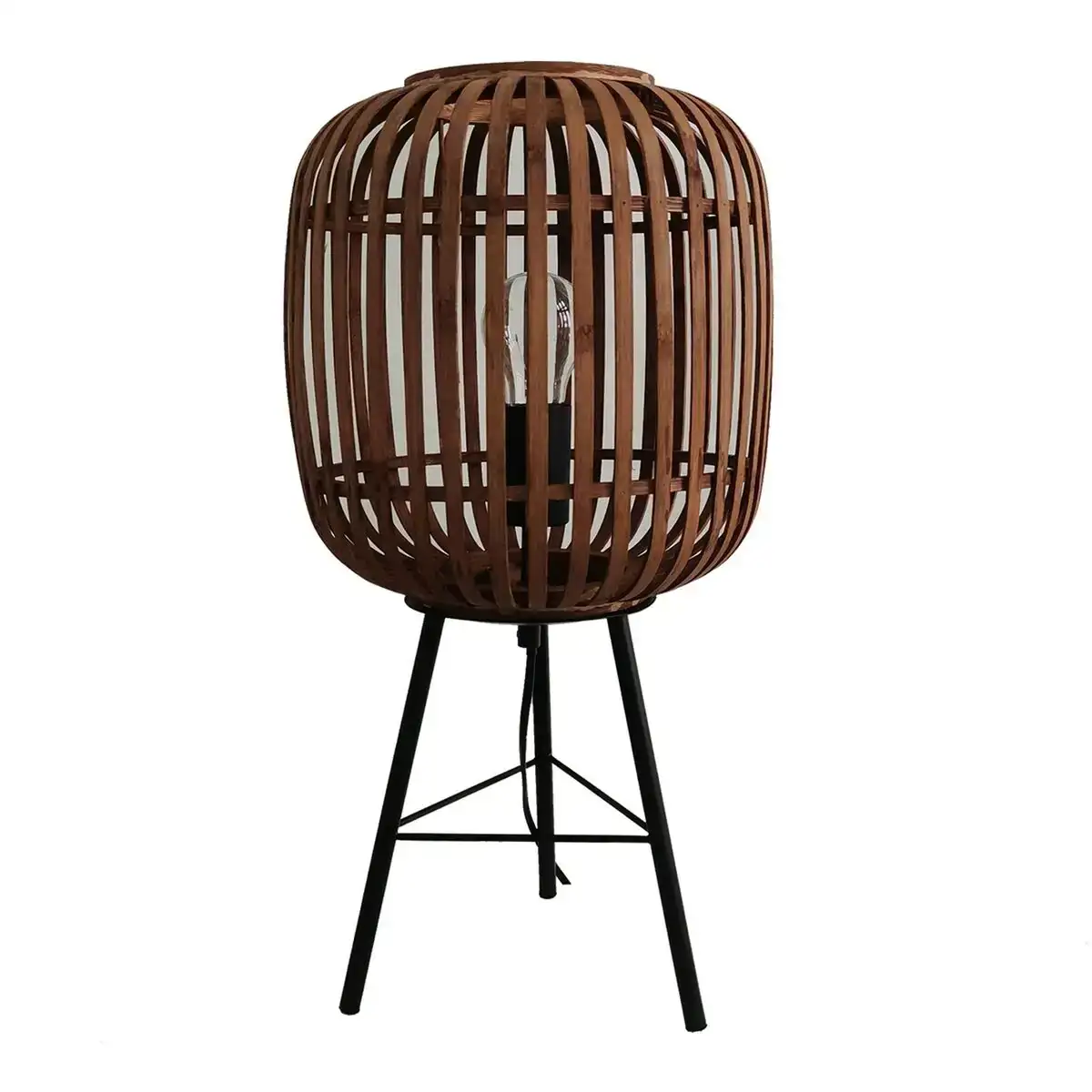 Lampe de bureau versa marron me tal tissu bambou 25 x 50 x 25 cm_3213. DIAYTAR COTE D'IVOIRE - L'Art de Choisir, l'Art de Se Distinquer. Naviguez à travers notre catalogue et choisissez des produits qui ajoutent une note d'élégance à votre style unique.