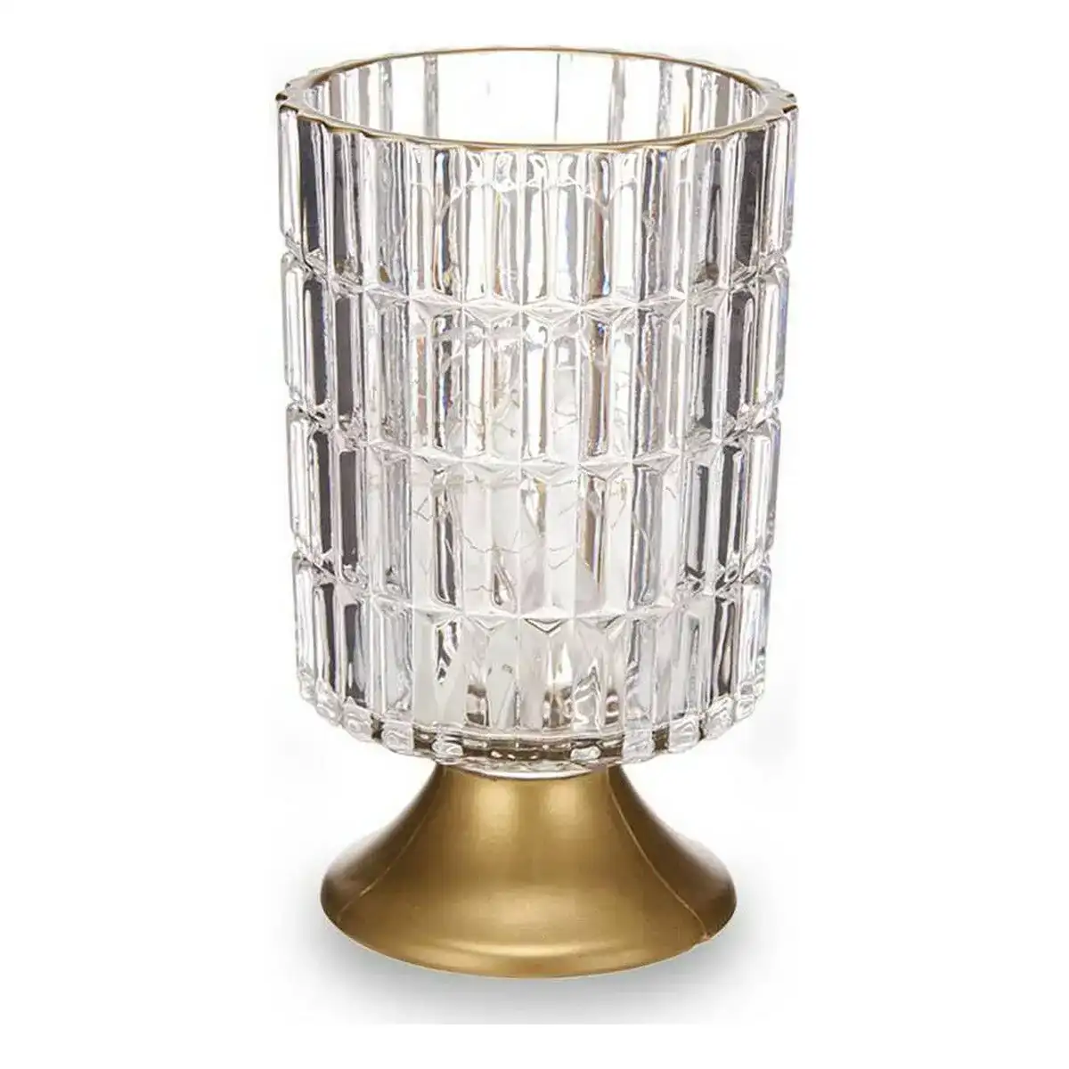 Lanterne led me tal dore verre transparent 10 7 x 18 x 10 7 cm_9149. DIAYTAR COTE D'IVOIRE - Votre Destination pour un Shopping Réfléchi. Découvrez notre gamme variée et choisissez des produits qui correspondent à vos valeurs et à votre style de vie.