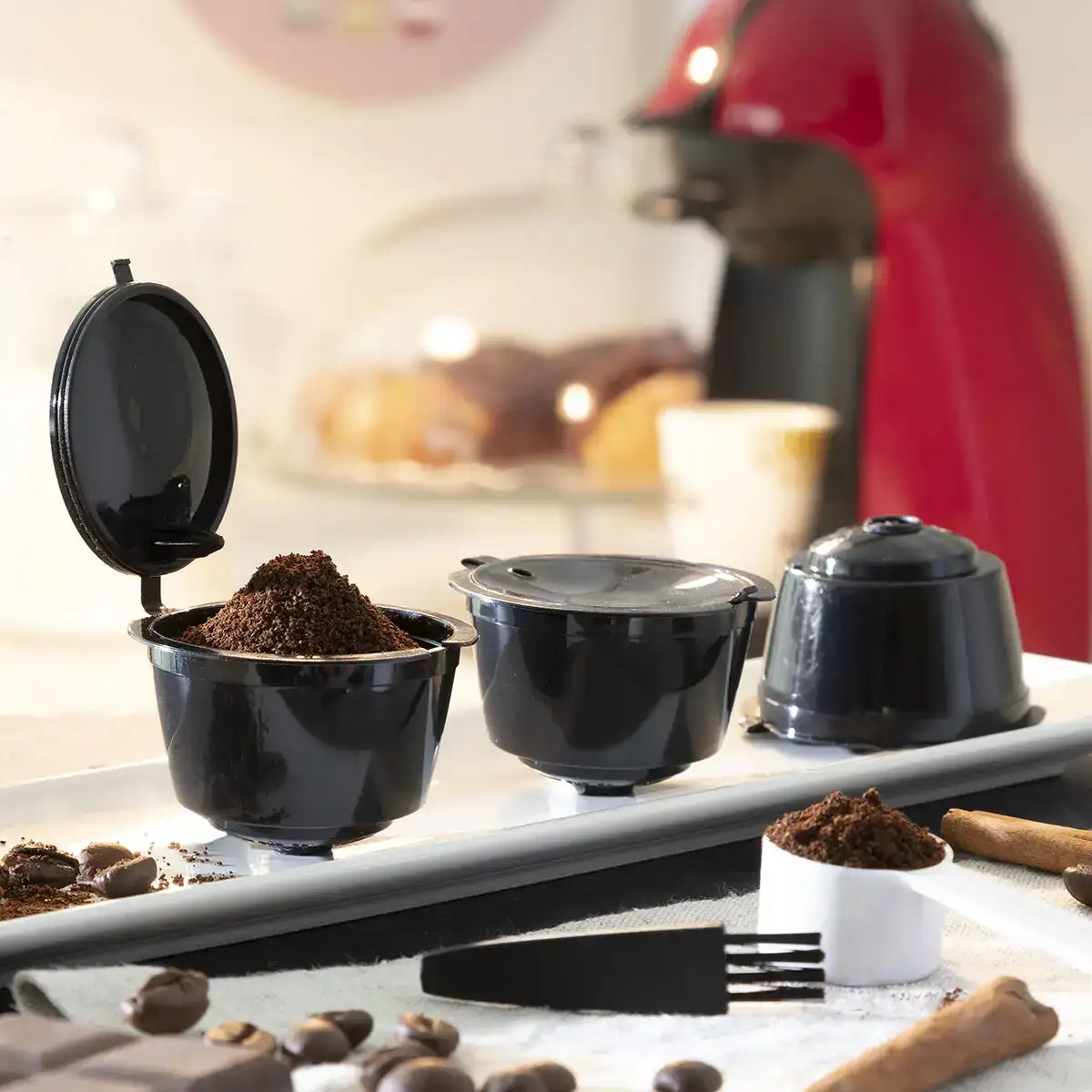 Lot de 3 capsules de cafe re utilisables redol innovagoods_8499. DIAYTAR COTE D'IVOIRE - Votre Passage Vers l'Excellence Shopping. Découvrez un catalogue en ligne qui offre une expérience d'achat exceptionnelle, avec des produits soigneusement sélectionnés pour satisfaire tous les goûts.