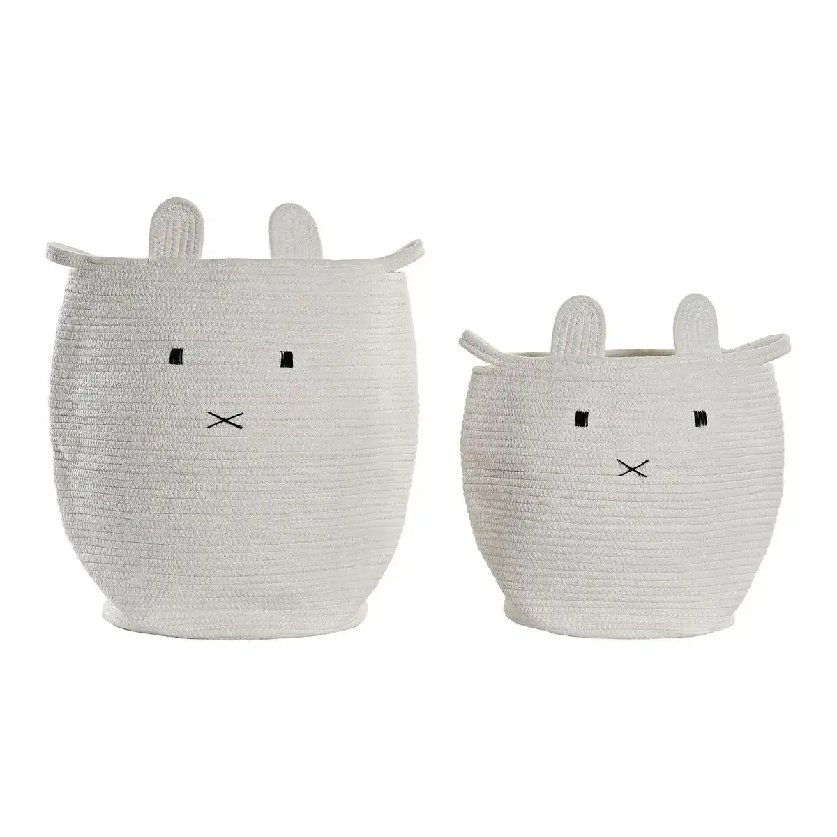 Lot de paniers dkd home decor blanc animal coton enfant 2 pie ces 35 x 35 x 49 cm_8717. DIAYTAR COTE D'IVOIRE - Votre Oasis de Shopping en Ligne. Explorez notre boutique et découvrez des produits qui ajoutent une touche de magie à votre quotidien.