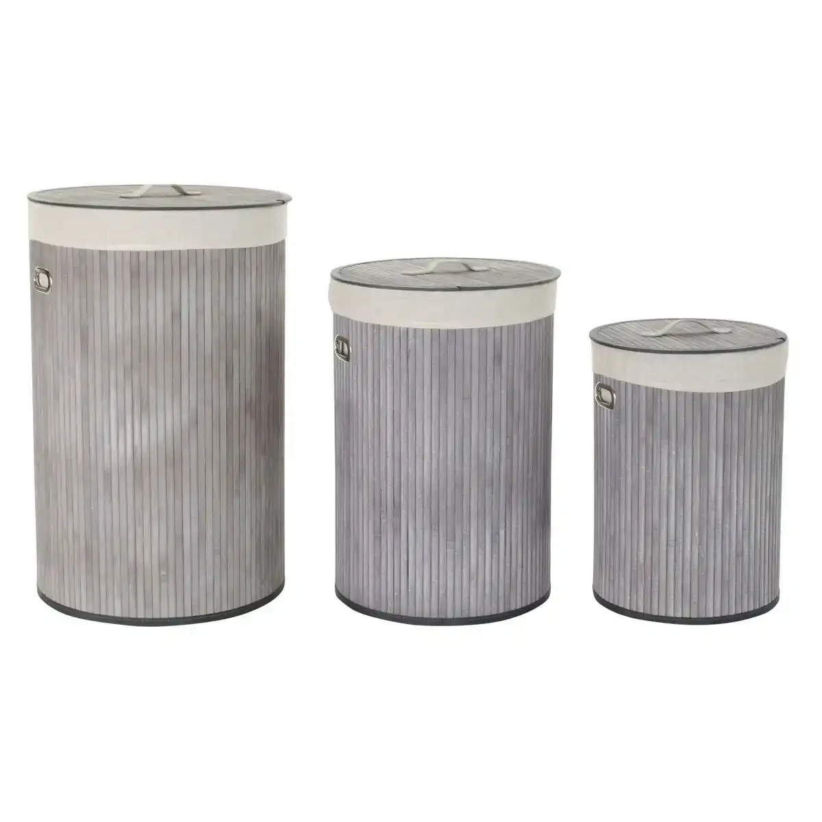 Lot de paniers dkd home decor gris beige bambou 38 x 38 x 60 cm 3 pie ces_1991. DIAYTAR COTE D'IVOIRE - Où le Shopping est un Plaisir Engagé. Parcourez notre catalogue et choisissez des produits qui respectent vos valeurs et vos attentes.