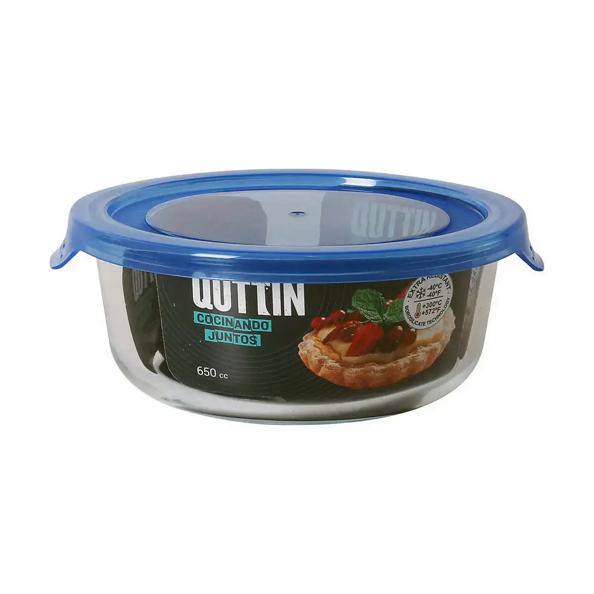 Lunch box quttin circulaire bleu ø 15 5 x 6 cm 650 ml_1995. DIAYTAR COTE D'IVOIRE - Votre Destination de Shopping Authentique au Côte d'Ivoire. Plongez dans notre boutique en ligne pour découvrir des produits qui célèbrent la riche culture et l'artisanat du pays.