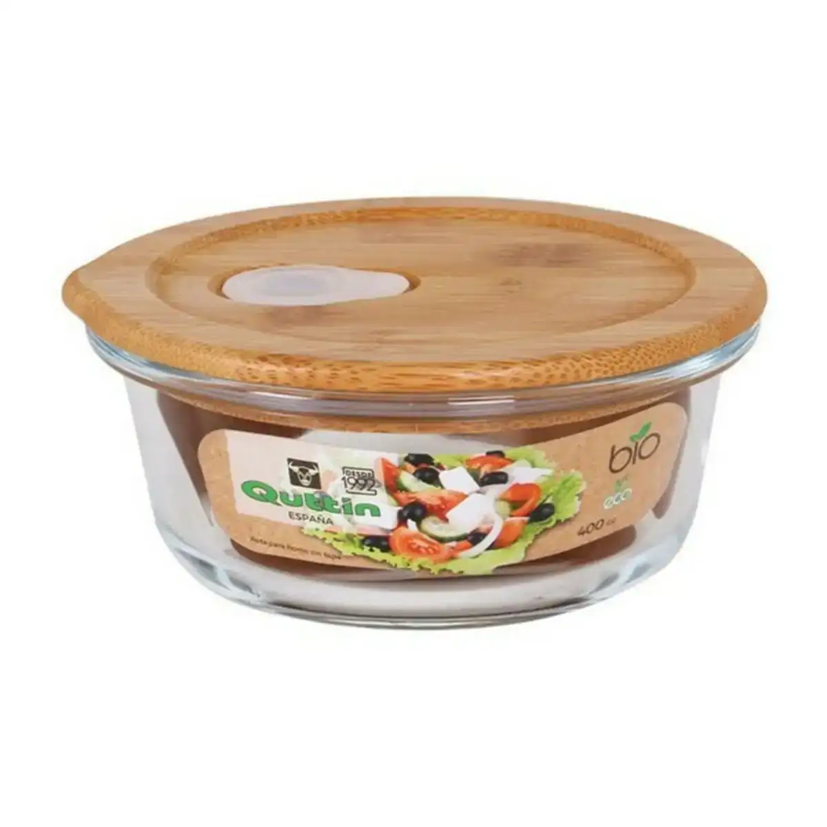 Lunch box ronde avec couvercle quttin crystal bamboo_3737. DIAYTAR COTE D'IVOIRE - Où Chaque Détail Fait la Différence. Parcourez notre sélection soignée et choisissez des articles qui rehaussent votre quotidien, du fonctionnel à l'esthétique.