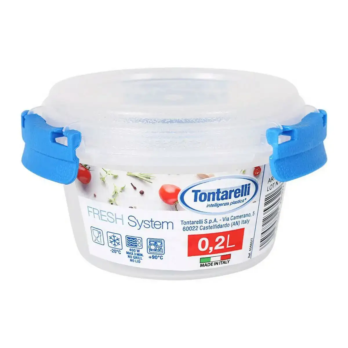 Lunch box tontarelli fresh system circulaire plastique transparent 0 2 l ø 10 x 5 6 cm_7327. DIAYTAR COTE D'IVOIRE - Où la Qualité et la Diversité Fusionnent. Explorez notre boutique en ligne pour découvrir une gamme variée de produits qui incarnent l'excellence et l'authenticité.