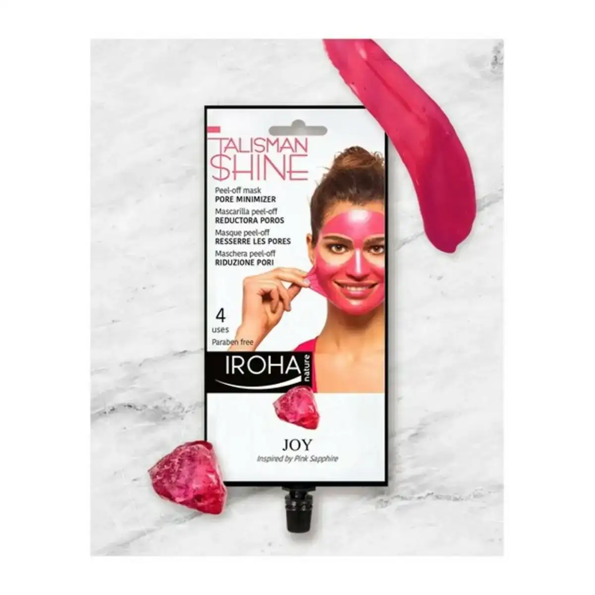 Masque facial peel off pink sapphire pore minimizer iroha_9534. DIAYTAR COTE D'IVOIRE - Là où Chaque Achat a du Sens. Explorez notre gamme et choisissez des produits qui racontent une histoire, du traditionnel au contemporain.