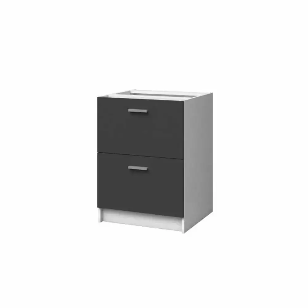 Meuble d appoint 60 x 60 x 82 cm gris_6583. DIAYTAR COTE D'IVOIRE - Là où Chaque Produit Est une Trouvaille. Explorez notre sélection minutieuse et découvrez des articles qui correspondent à votre style de vie et à vos aspirations.