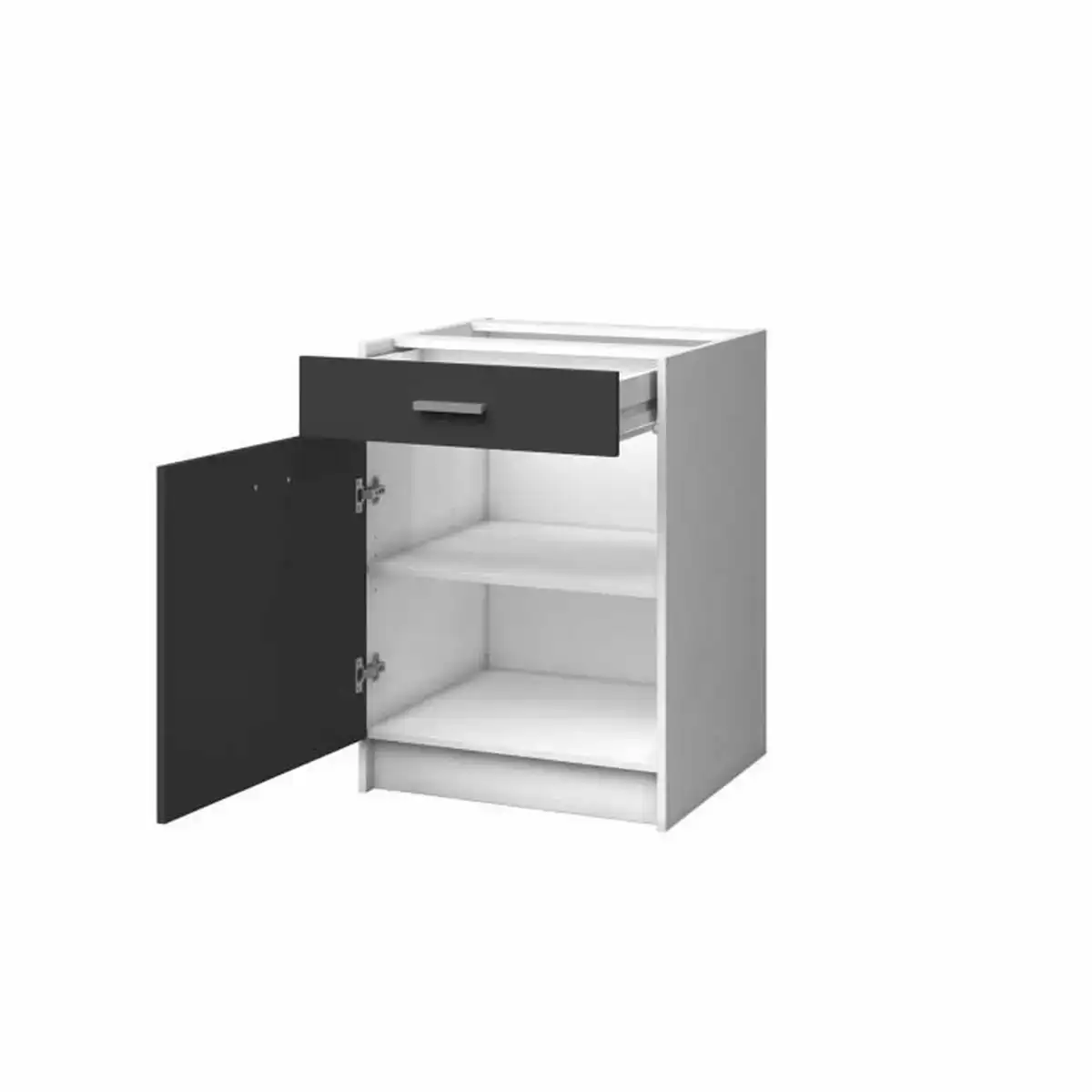 Meuble d appoint 60 x 60 x 82 cm gris_7242. DIAYTAR COTE D'IVOIRE - L'Artisanat à Portée de Clic. Découvrez notre boutique en ligne pour trouver des produits uniques qui célèbrent la créativité et l'artisanat sénégalais.