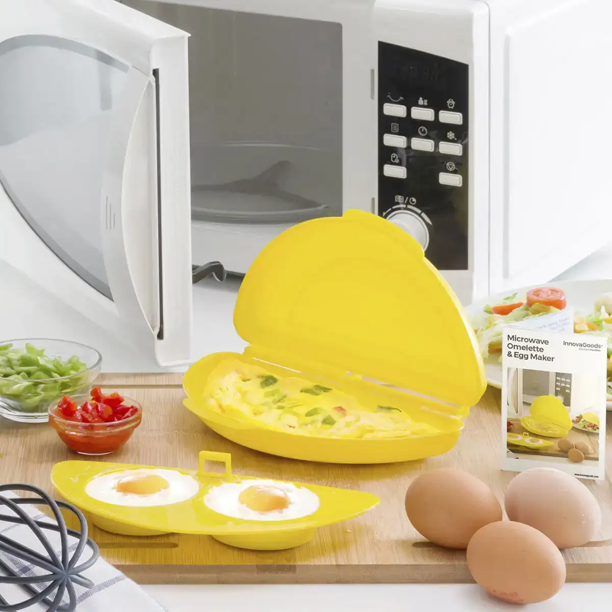 Micro ondes omelette egg maker innovagoods_2772. Entrez dans l'Univers de DIAYTAR COTE D'IVOIRE - Où Chaque Produit a son Éclat Unique. Explorez notre gamme variée et choisissez des articles qui illuminent votre quotidien.