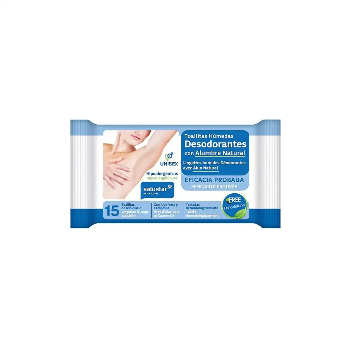 Moist wipes salustar deodorant 15 uds_3405. DIAYTAR COTE D'IVOIRE - Où Chaque Achat Raconte une Histoire. Parcourez notre boutique en ligne pour trouver des articles qui évoquent le savoir-faire et la tradition du Côte d'Ivoire.