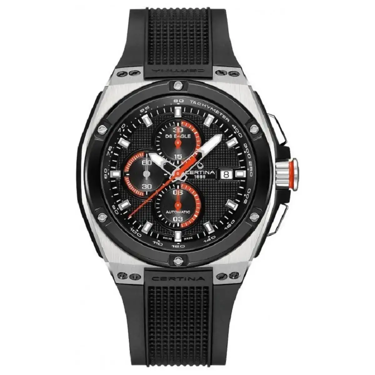 Montre homme certina ds eagle chronographe automatique ø 46 mm_9371. DIAYTAR COTE D'IVOIRE - Où Chaque Produit a son Histoire. Découvrez notre gamme de produits, chacun portant en lui le récit de l'artisanat et de la passion, pour vous offrir une expérience de shopping authentique.