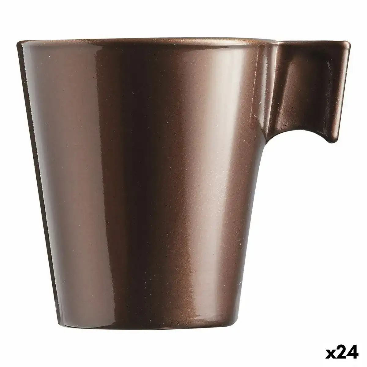 Mug luminarc flashy marron 80 ml verre 24 unite s_5854. DIAYTAR COTE D'IVOIRE - Là où la Découverte est au Rendez-vous. Plongez dans notre catalogue et trouvez des articles qui éveilleront votre curiosité et élargiront vos horizons.