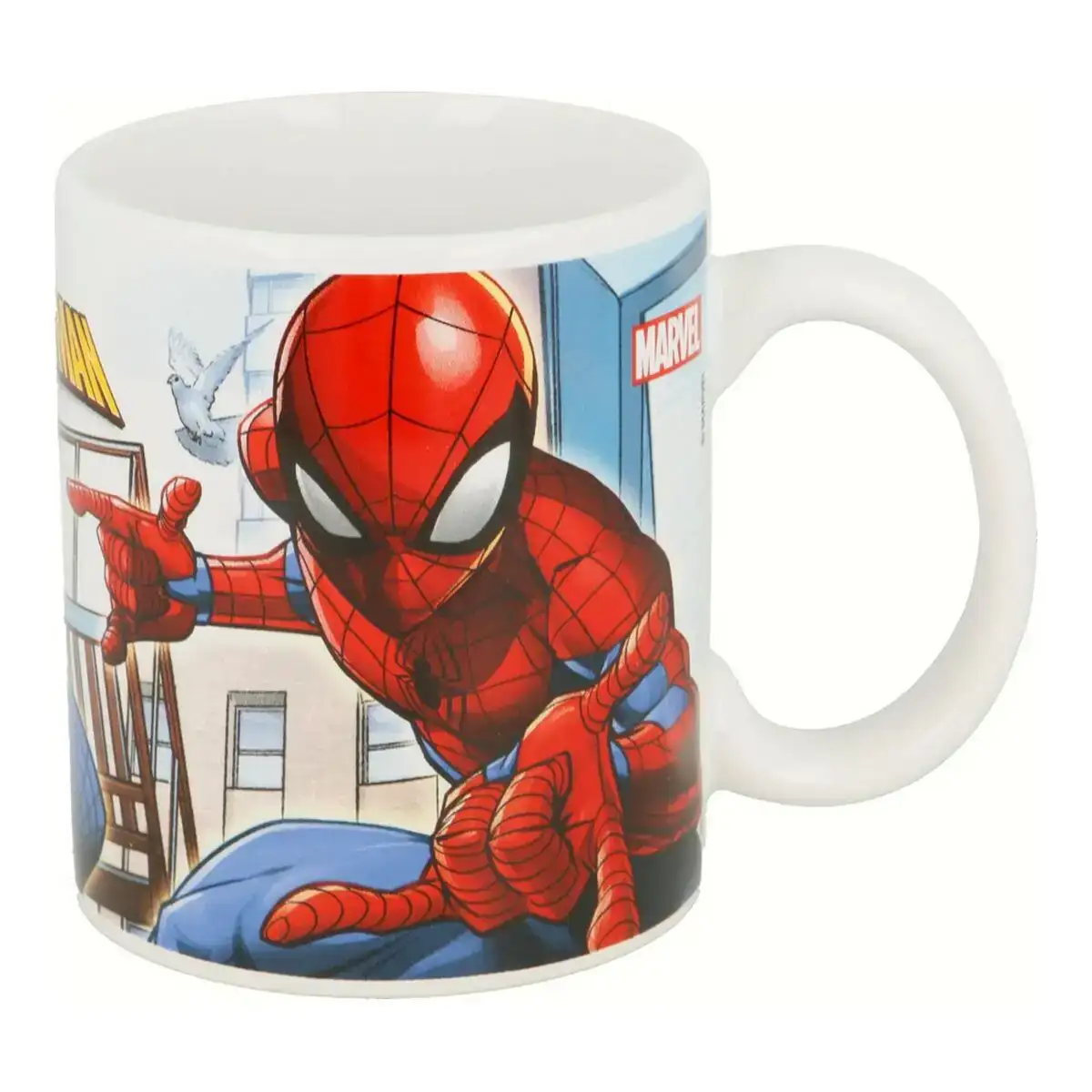 Mug spiderman great power ce ramique rouge bleu 11 7 x 10 x 8 7 cm 350 ml_1756. Bienvenue chez DIAYTAR COTE D'IVOIRE - Où Chaque Produit a son Âme. Découvrez notre gamme et choisissez des articles qui résonnent avec votre personnalité et vos valeurs.