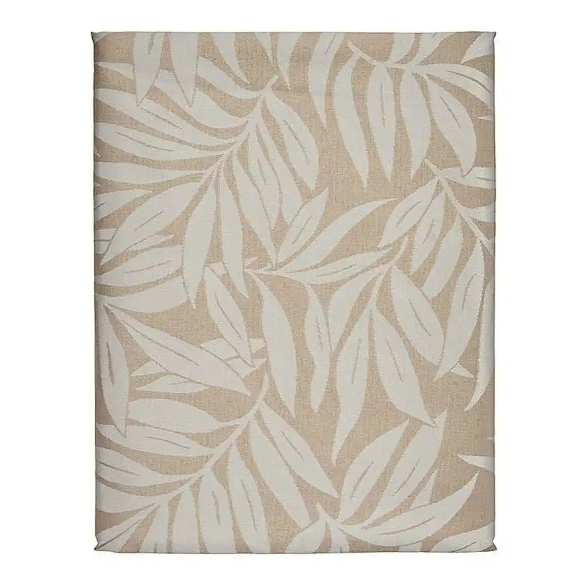 Nappe beige blanc jacquard 140 x 180 cm_5319. Bienvenue sur DIAYTAR COTE D'IVOIRE - Où Chaque Détail compte. Plongez dans notre univers et choisissez des produits qui ajoutent de l'éclat et de la joie à votre quotidien.