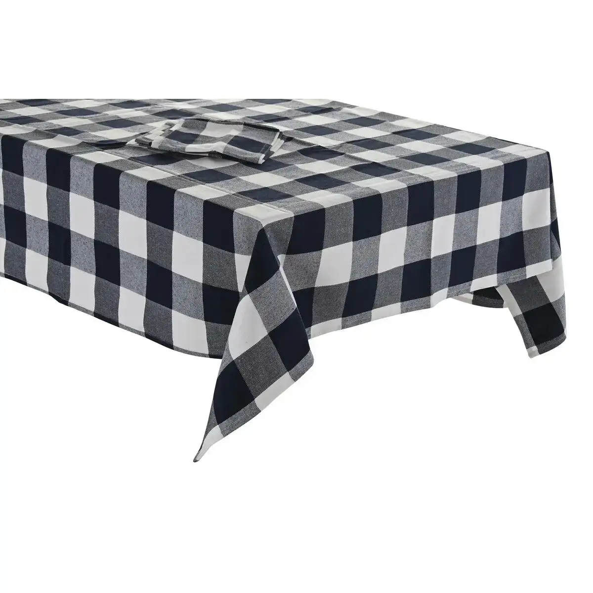 Nappe et serviettes dkd home decor 150 x 150 x 0 5 cm bleu blanc_5470. Votre Destination de Choix: DIAYTAR COTE D'IVOIRE - Où l'Authenticité Rencontre la Commodité. Faites l'expérience de magasiner en ligne pour des articles qui incarnent la richesse culturelle et la modernité du Côte d'Ivoire.