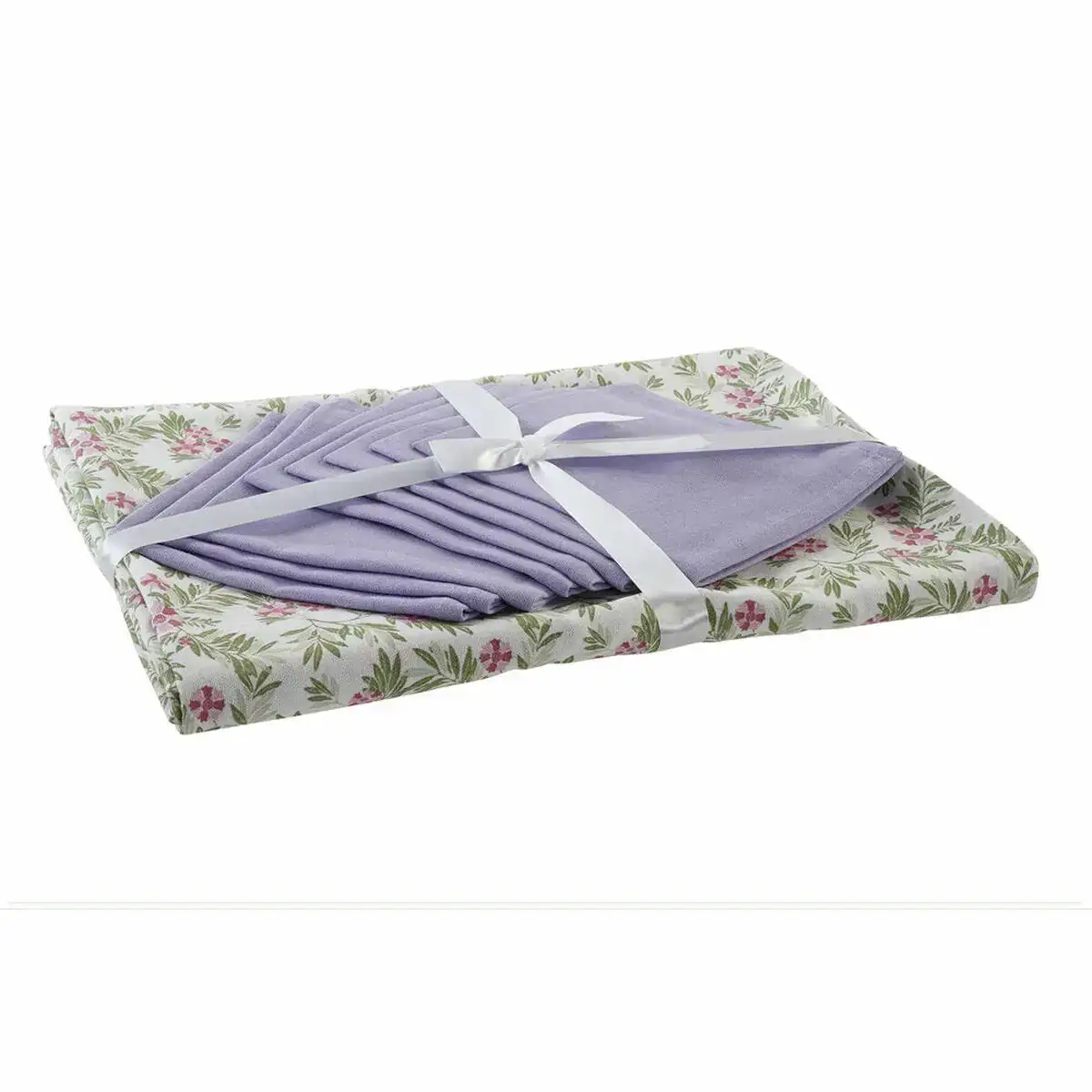 Nappe et serviettes dkd home decor 150 x 250 x 0 5 cm blanc vert_4088. DIAYTAR COTE D'IVOIRE - Où l'Élégance Rencontre l'Authenticité. Naviguez à travers notre boutique en ligne et choisissez des produits qui incarnent le style et la tradition du Côte d'Ivoire.