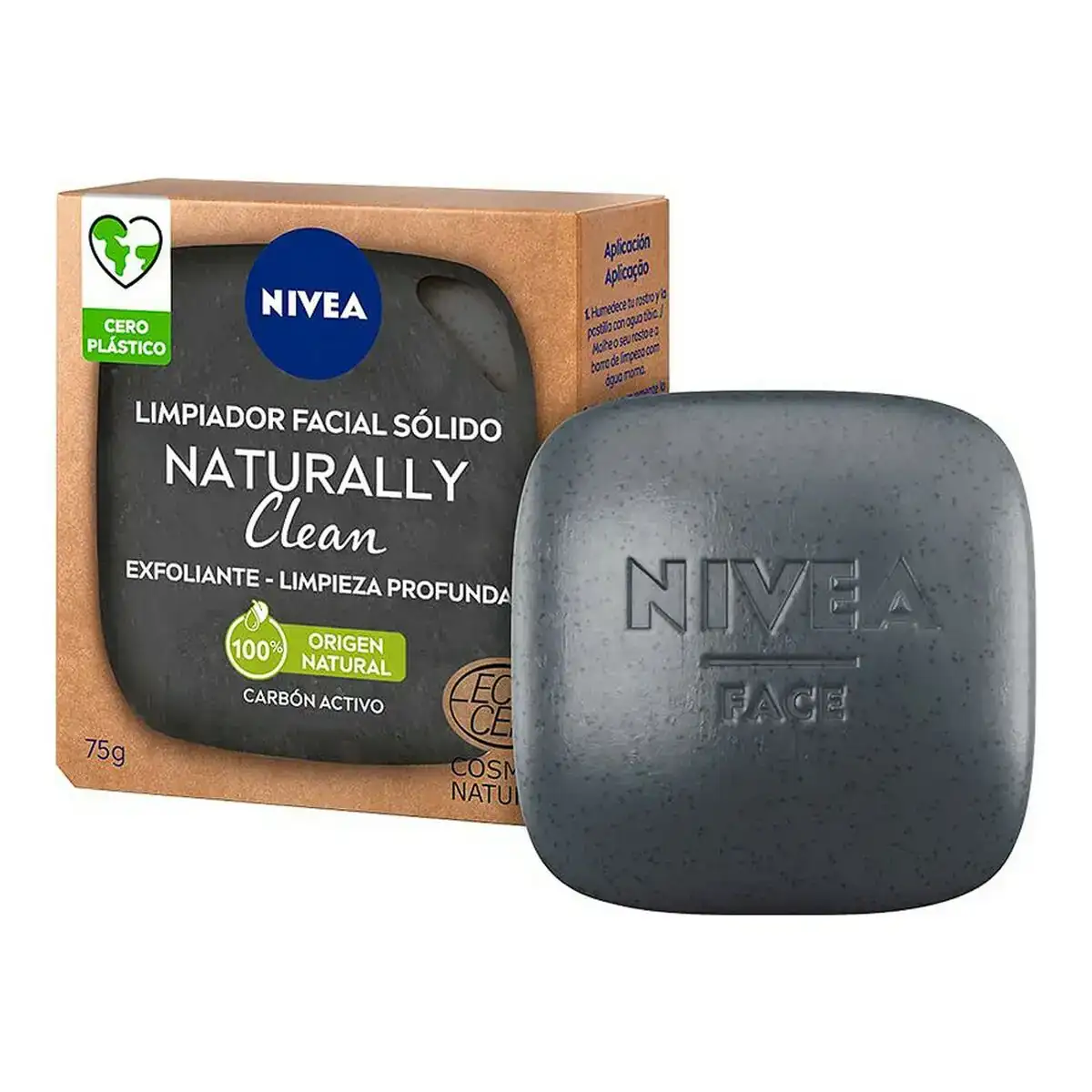 Nettoyant visage naturally clean nivea solid exfoliant charbon actif 75 g_4808. DIAYTAR COTE D'IVOIRE - Où Chaque Produit a son Histoire. Découvrez notre gamme de produits, chacun portant en lui le récit de l'artisanat et de la passion, pour vous offrir une expérience de shopping authentique.