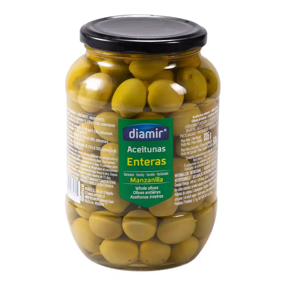 Olives manzanilla diamir 850 ml_8014. DIAYTAR COTE D'IVOIRE - Là où la Qualité se Marque d'une Touche Côte d'Ivoireaise. Naviguez à travers notre boutique en ligne et choisissez des produits qui allient excellence et tradition.