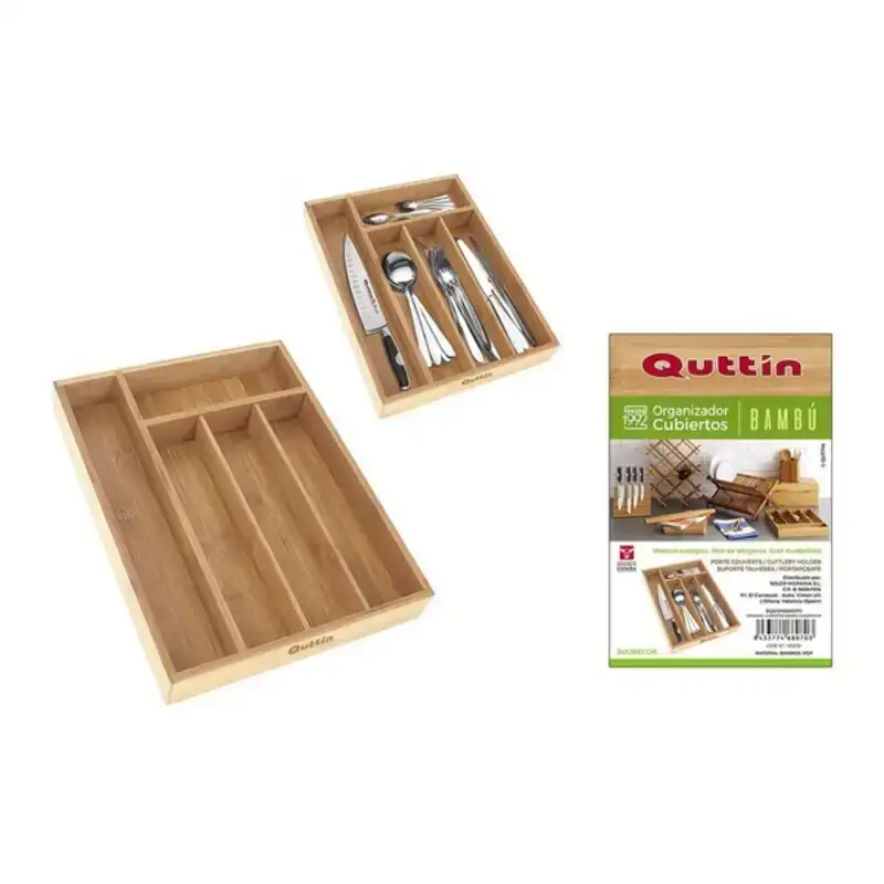 Organisateur de couverts quttin bambou 34 x 26 x 4 cm_2918. Bienvenue chez DIAYTAR COTE D'IVOIRE - Où Choisir Rime avec Découvrir. Plongez dans notre catalogue et trouvez des produits qui révèlent la diversité et la richesse culturelle du Côte d'Ivoire.