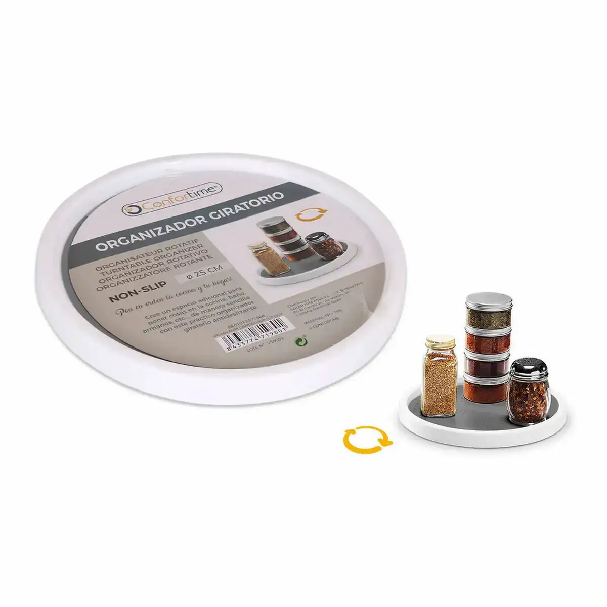 Organiseur multi usages confortime antide rapant rotatif 25 cm_7167. Bienvenue sur DIAYTAR COTE D'IVOIRE - Votre Fenêtre sur le Shopping Moderne. Parcourez notre boutique en ligne et découvrez des produits qui incarnent l'évolution du style et de la qualité.