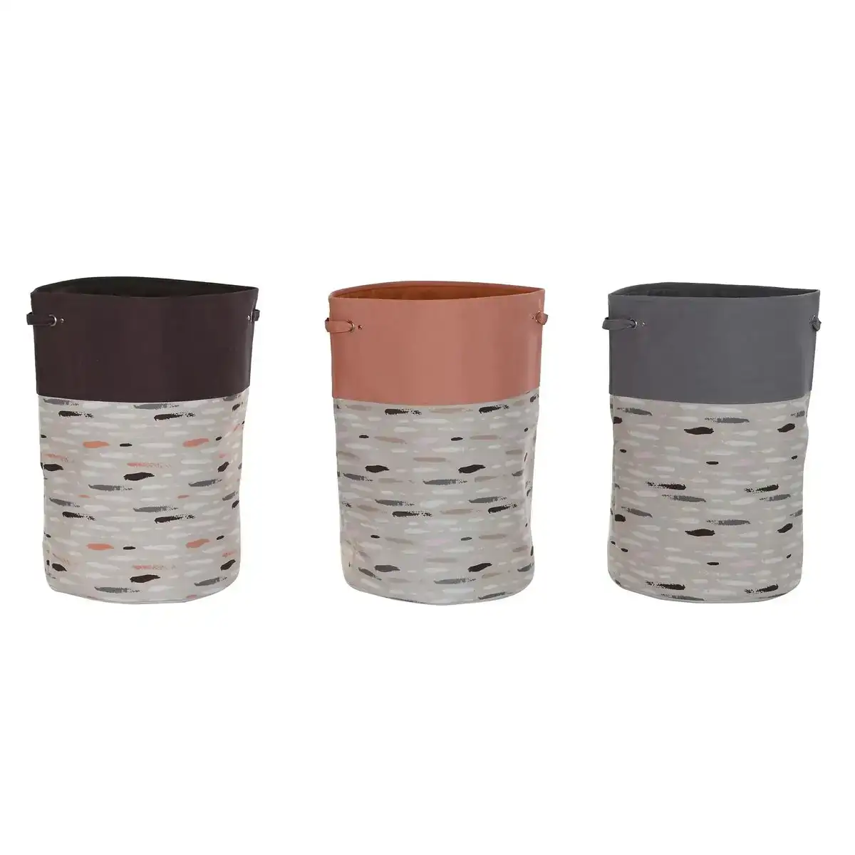 Panier a linge dkd home decor gris orange 40 x 40 x 60 cm 3 unite s_4020. DIAYTAR COTE D'IVOIRE - Votre Source de Découvertes Shopping. Découvrez des trésors dans notre boutique en ligne, allant des articles artisanaux aux innovations modernes.