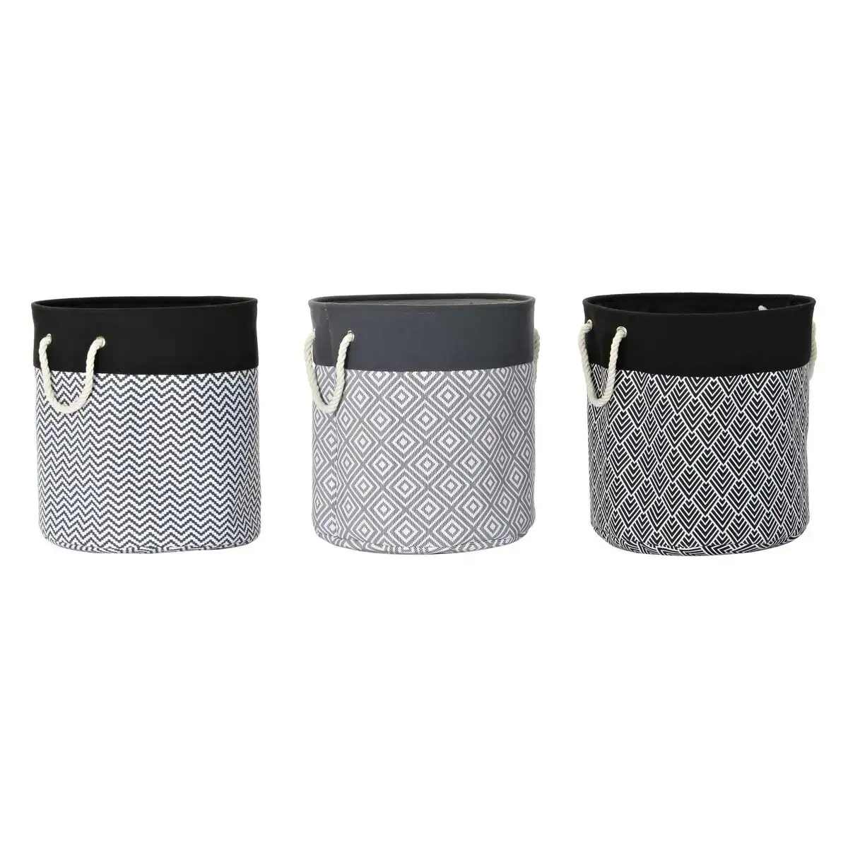 Panier a linge dkd home decor imprime noir gris blanc 45 x 45 x 50 cm 3 unite s_7386. Entrez dans le Monde de DIAYTAR COTE D'IVOIRE - Où la Satisfaction est la Priorité. Explorez notre sélection pensée pour vous offrir une expérience de shopping qui va au-delà de vos attentes.