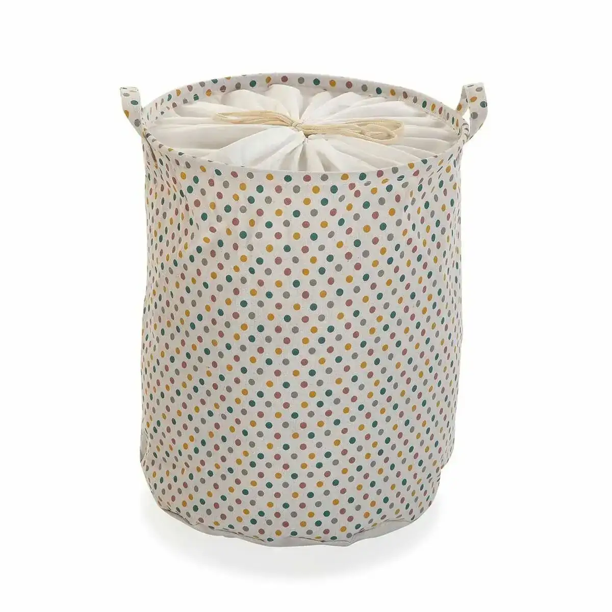 Panier a linge versa springdots polyester fusion 38 x 48 x 38 cm_8871. DIAYTAR COTE D'IVOIRE - Votre Source de Trésors Culturels. Naviguez à travers notre catalogue et trouvez des articles qui mettent en avant la richesse de la culture sénégalaise.