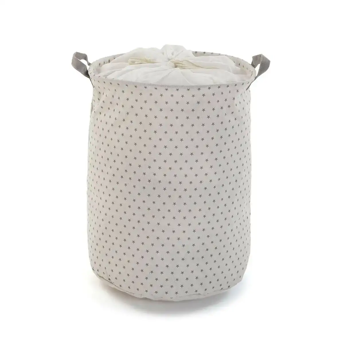 Panier a linge versa stars polyester textile 38 x 48 x 38 cm_4845. DIAYTAR COTE D'IVOIRE - L'Art du Shopping Éclairé. Naviguez à travers notre plateforme intuitive et découvrez une variété d'articles soigneusement sélectionnés pour répondre à vos besoins et à vos envies.