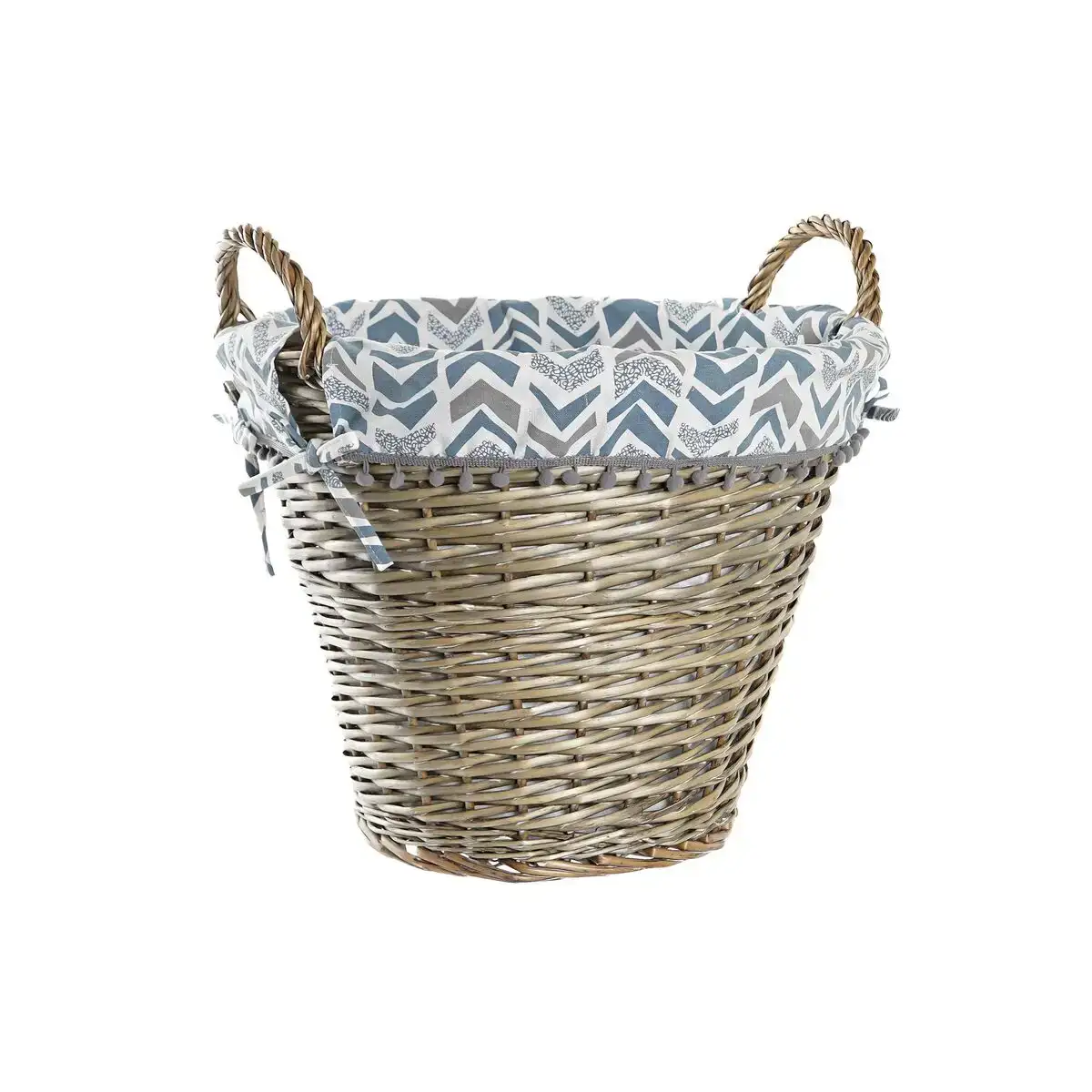 Panier dkd home decor 44 x 44 x 42 cm polyester osier_1928. DIAYTAR COTE D'IVOIRE - L'Artisanat à Portée de Clic. Découvrez notre boutique en ligne pour trouver des produits uniques qui célèbrent la créativité et l'artisanat sénégalais.