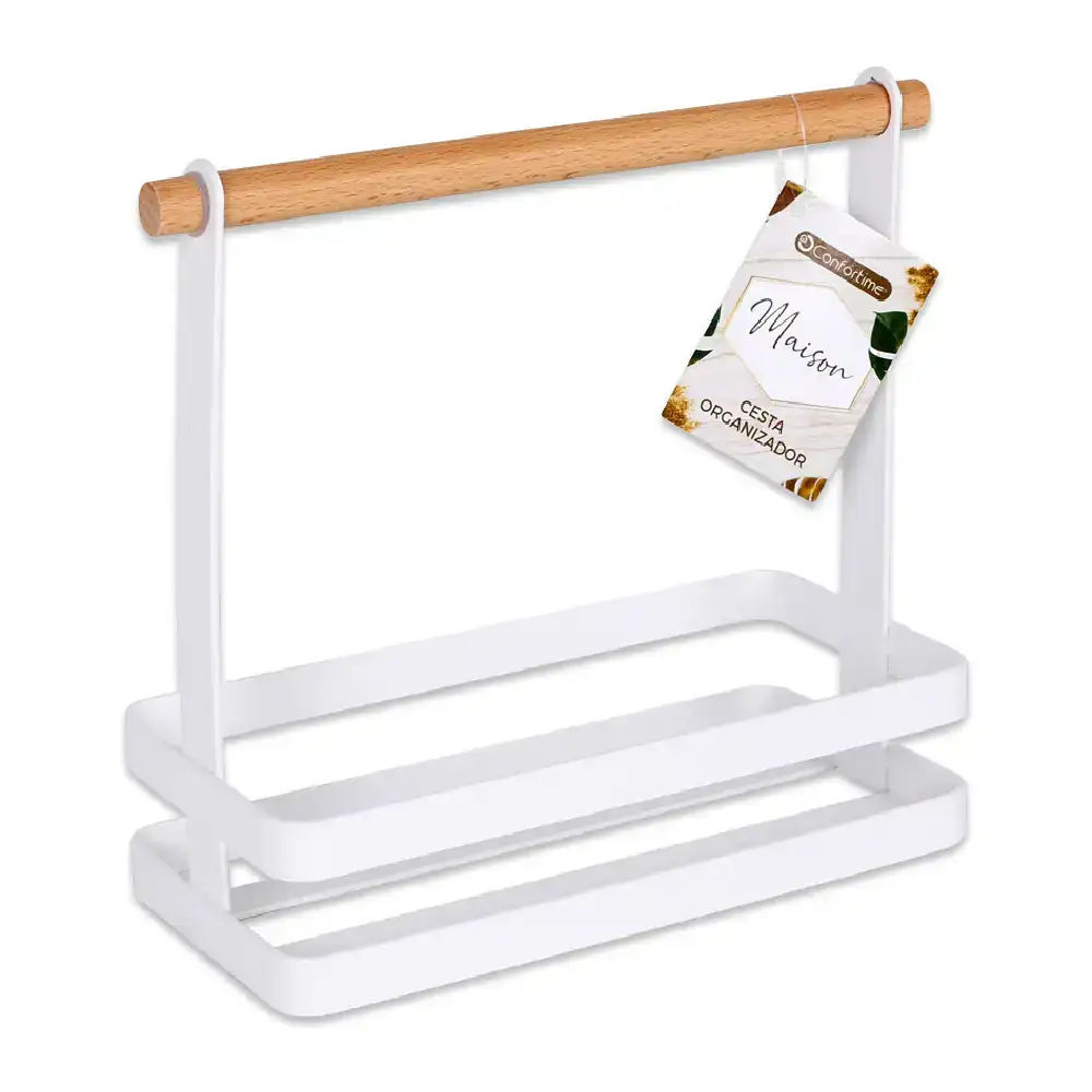 Panier multi usages confortime maison blanc 15 x 15 x 30 cm_2350. Entrez dans le Monde de DIAYTAR COTE D'IVOIRE - Où Chaque Article Raconte une Histoire Unique. Explorez notre boutique en ligne pour dénicher des trésors qui incarnent l'âme du Côte d'Ivoire.