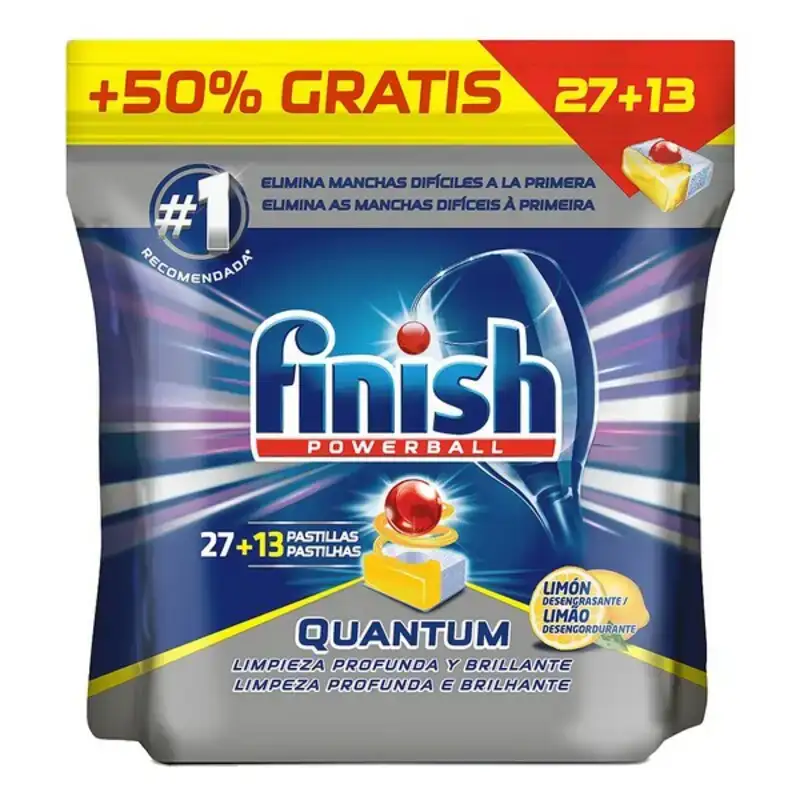 Pastilles pour lave vaisselle finish quantum lemon 27 13 lavages_9982. DIAYTAR COTE D'IVOIRE - Où la Tradition s'Harmonise avec le Moderne. Parcourez notre gamme diversifiée et choisissez des produits qui révèlent l'âme du Côte d'Ivoire.