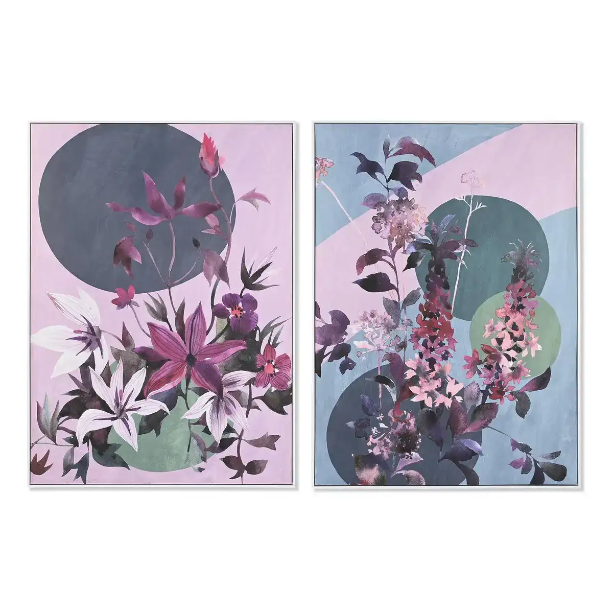 Peinture dkd home decor 102 5 x 4 3 x 142 6 cm fleurs moderne 2 unite s_9596. DIAYTAR COTE D'IVOIRE - Votre Portail vers l'Extraordinaire. Parcourez nos collections et découvrez des produits qui vous emmènent au-delà de l'ordinaire, créant une expérience de shopping mémorable.