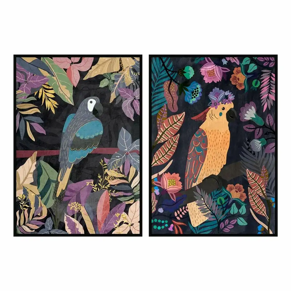Peinture dkd home decor 103 x 4 3 x 143 cm perroquet moderne 2 unite s_5774. DIAYTAR COTE D'IVOIRE - L'Art de Vivre avec Authenticité. Explorez notre gamme de produits artisanaux et découvrez des articles qui apportent une touche unique à votre vie.
