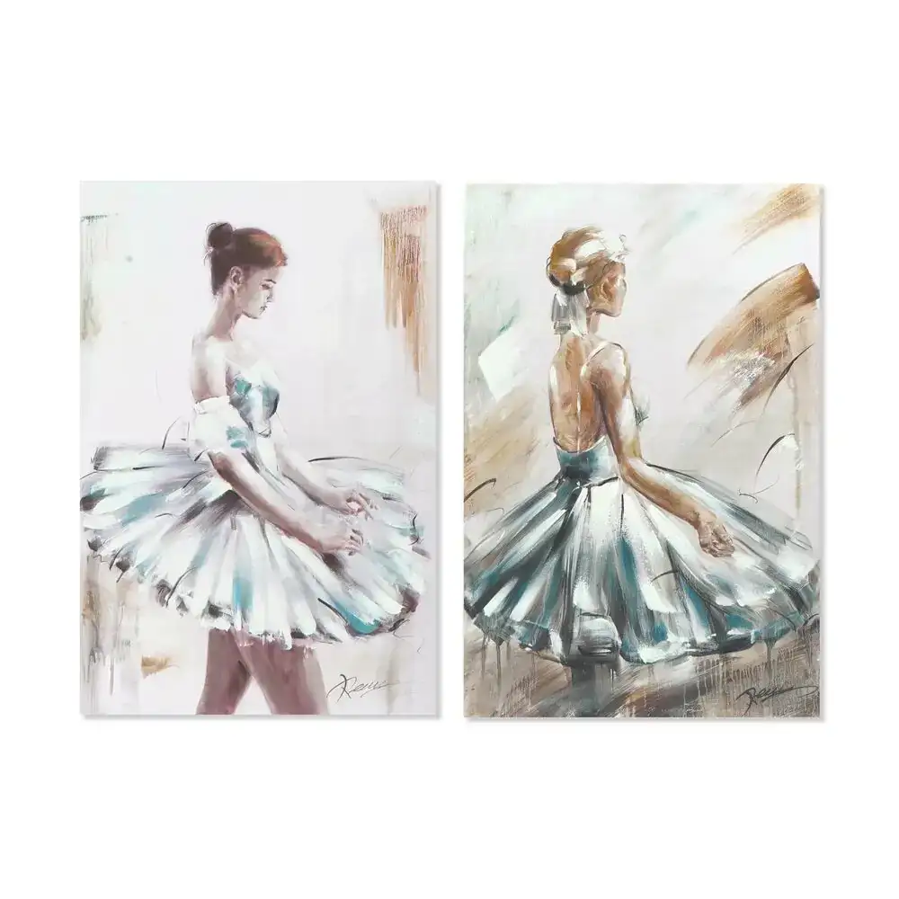 Peinture dkd home decor 60 x 2 5 x 90 cm danseuse de ballet romantique 2 unite s_2680. DIAYTAR COTE D'IVOIRE - L'Art de Vivre le Shopping Inspiré. Parcourez notre catalogue et choisissez des produits qui reflètent votre passion pour la beauté et l'authenticité.