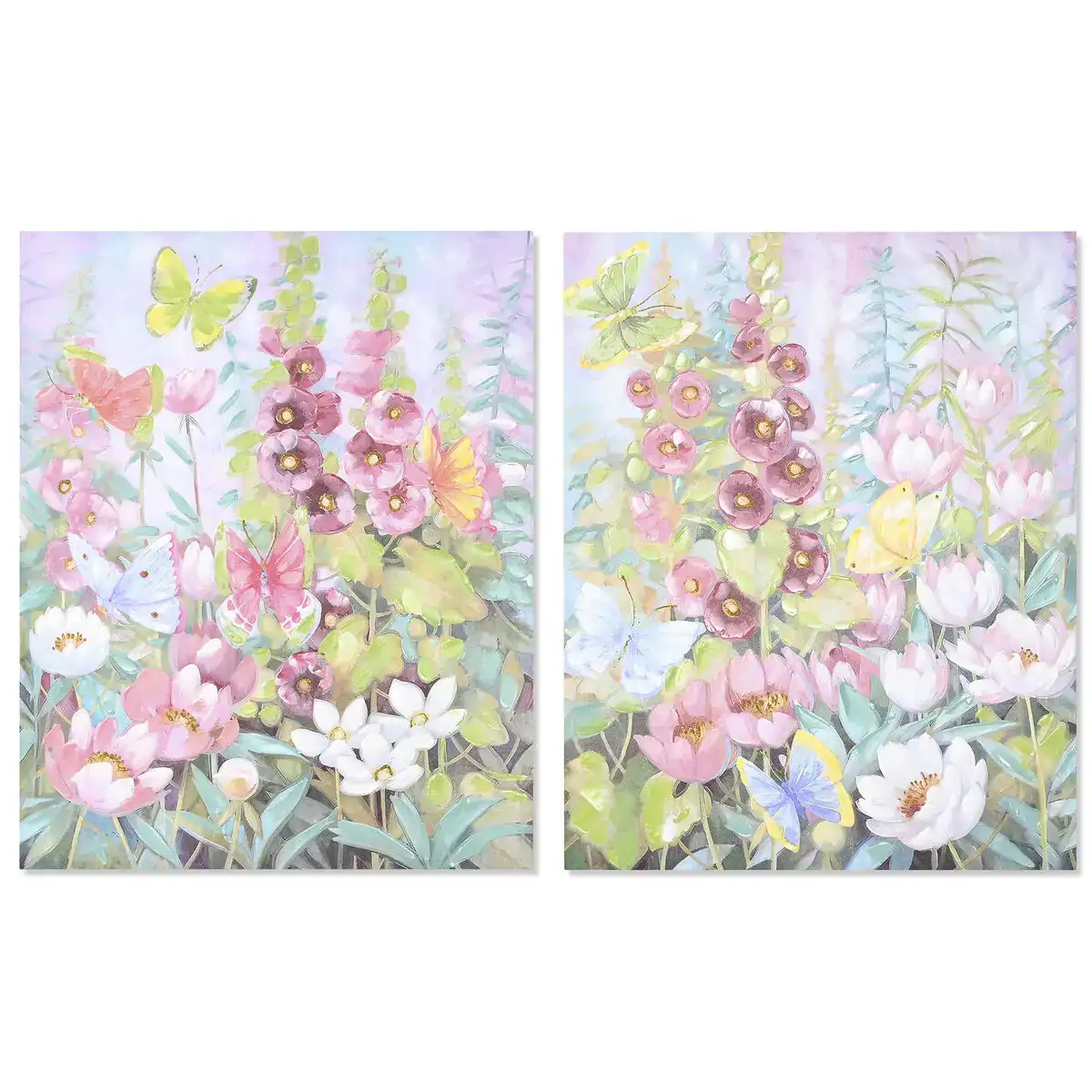 Peinture dkd home decor fleurs 80 x 3 x 100 cm shabby chic 2 unite s_5104. DIAYTAR COTE D'IVOIRE - Où Chaque Produit est une Histoire à Raconter. Découvrez notre sélection de produits qui vous permettent de créer votre propre récit à travers vos achats.