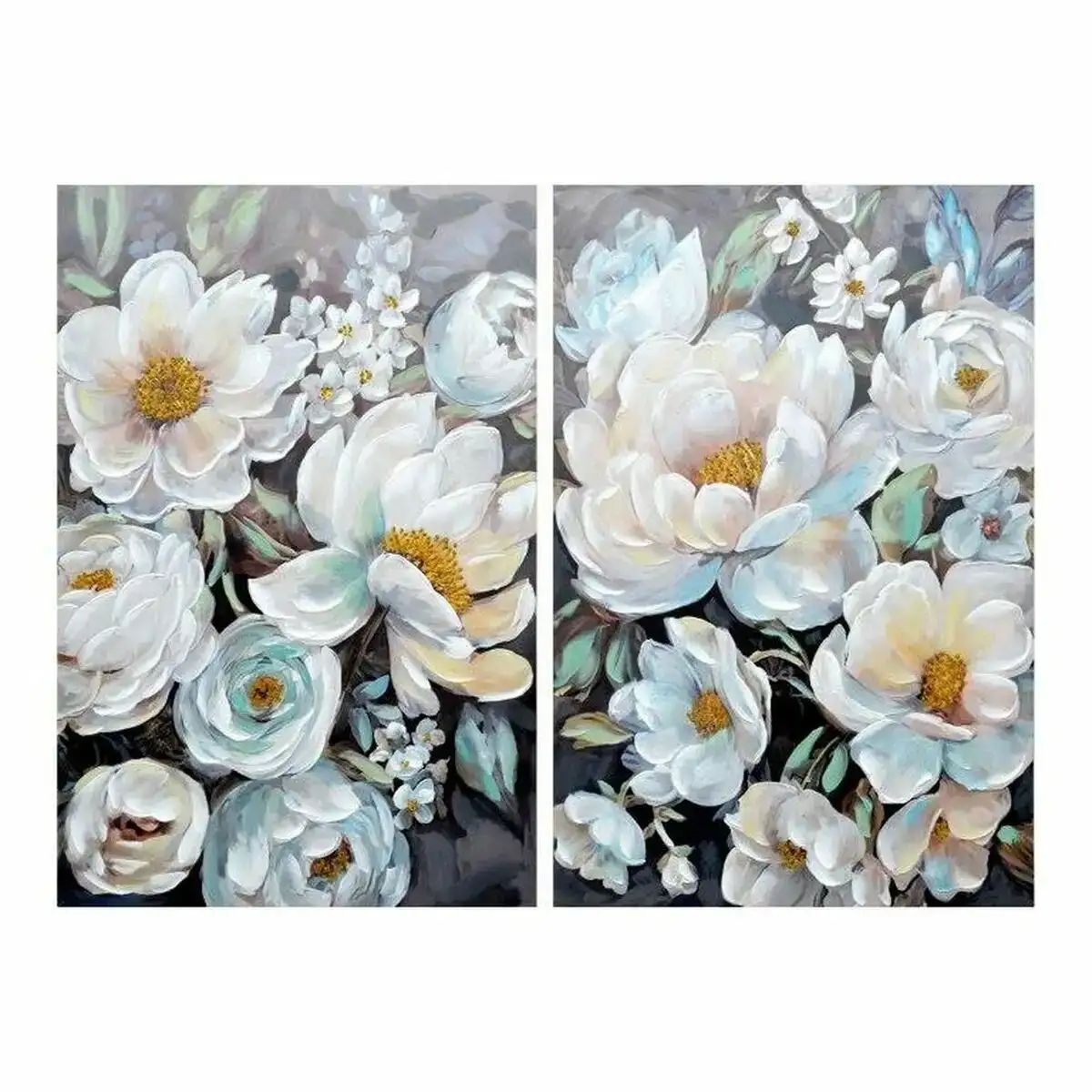 Peinture dkd home decor fleurs 80 x 3 x 120 cm romantique 2 unite s_3139. DIAYTAR COTE D'IVOIRE - Votre Destination pour un Shopping Réfléchi. Découvrez notre gamme variée et choisissez des produits qui correspondent à vos valeurs et à votre style de vie.