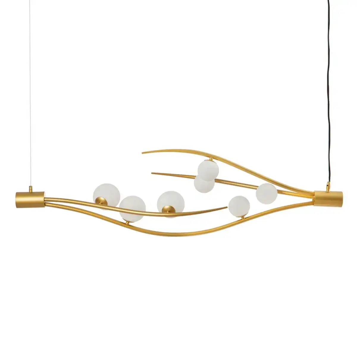 Plafonnier 120 x 33 x 33 cm cristal me tal dore_9172. DIAYTAR COTE D'IVOIRE - L'Art du Shopping Éclairé. Naviguez à travers notre plateforme intuitive et découvrez une variété d'articles soigneusement sélectionnés pour répondre à vos besoins et à vos envies.