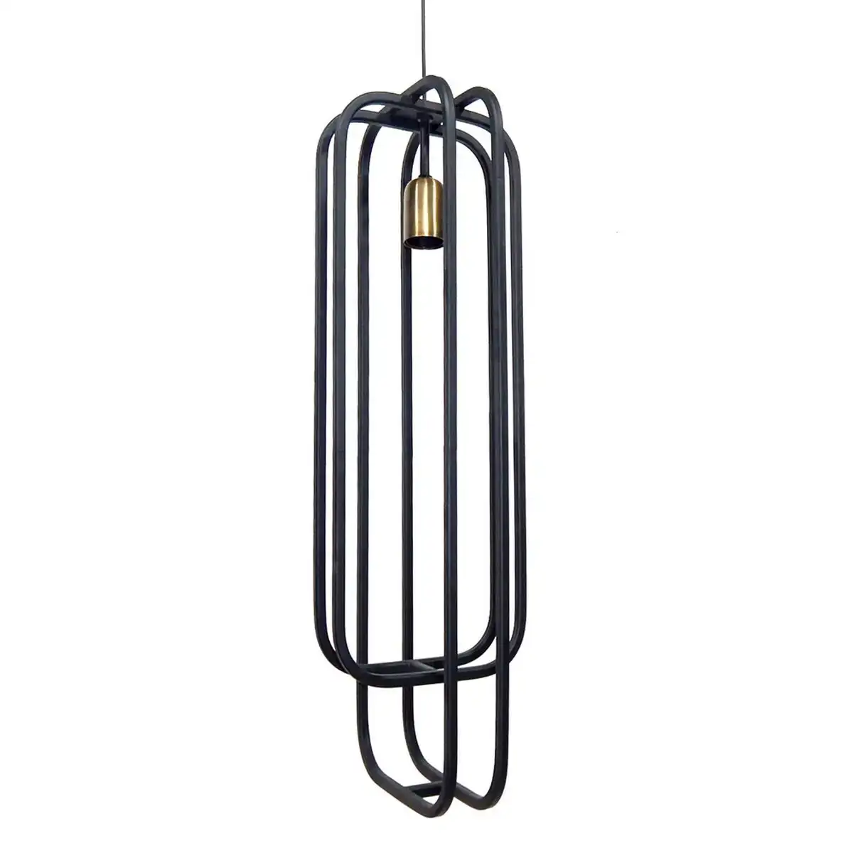 Plafonnier 20 5 x 20 5 x 61 cm me tal noir_2332. DIAYTAR COTE D'IVOIRE - Votre Plateforme pour un Shopping Inspiré. Explorez nos offres variées et découvrez des articles qui stimulent votre créativité et embellissent votre vie.