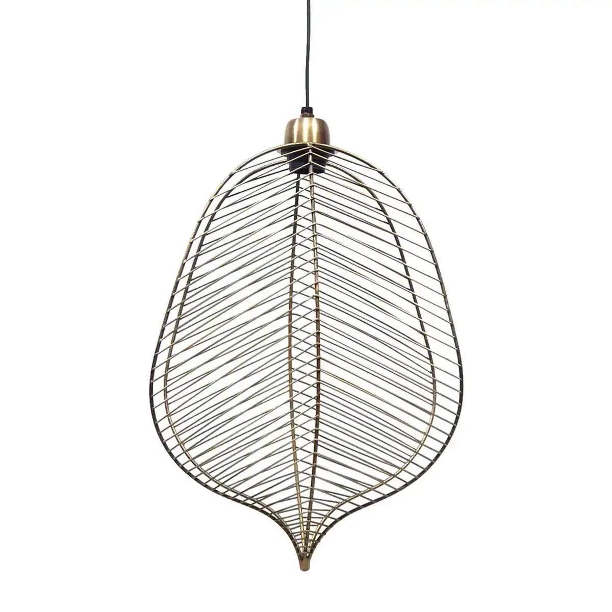 Plafonnier 31 x 16 x 47 cm me tal dore_2420. DIAYTAR COTE D'IVOIRE - Où Choisir est un Acte d'Amour pour le Côte d'Ivoire. Explorez notre boutique en ligne et choisissez des articles qui célèbrent la culture et l'artisanat du pays.