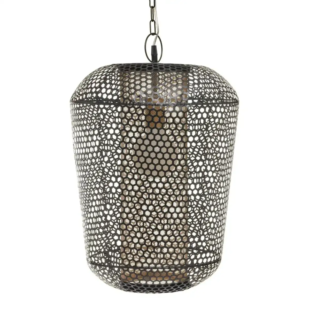 Plafonnier 34 x 34 x 54 cm me tal noir_7364. DIAYTAR COTE D'IVOIRE - Là où la Tradition Devient Tendance. Naviguez à travers notre boutique en ligne et choisissez des produits qui allient l'authenticité au contemporain.