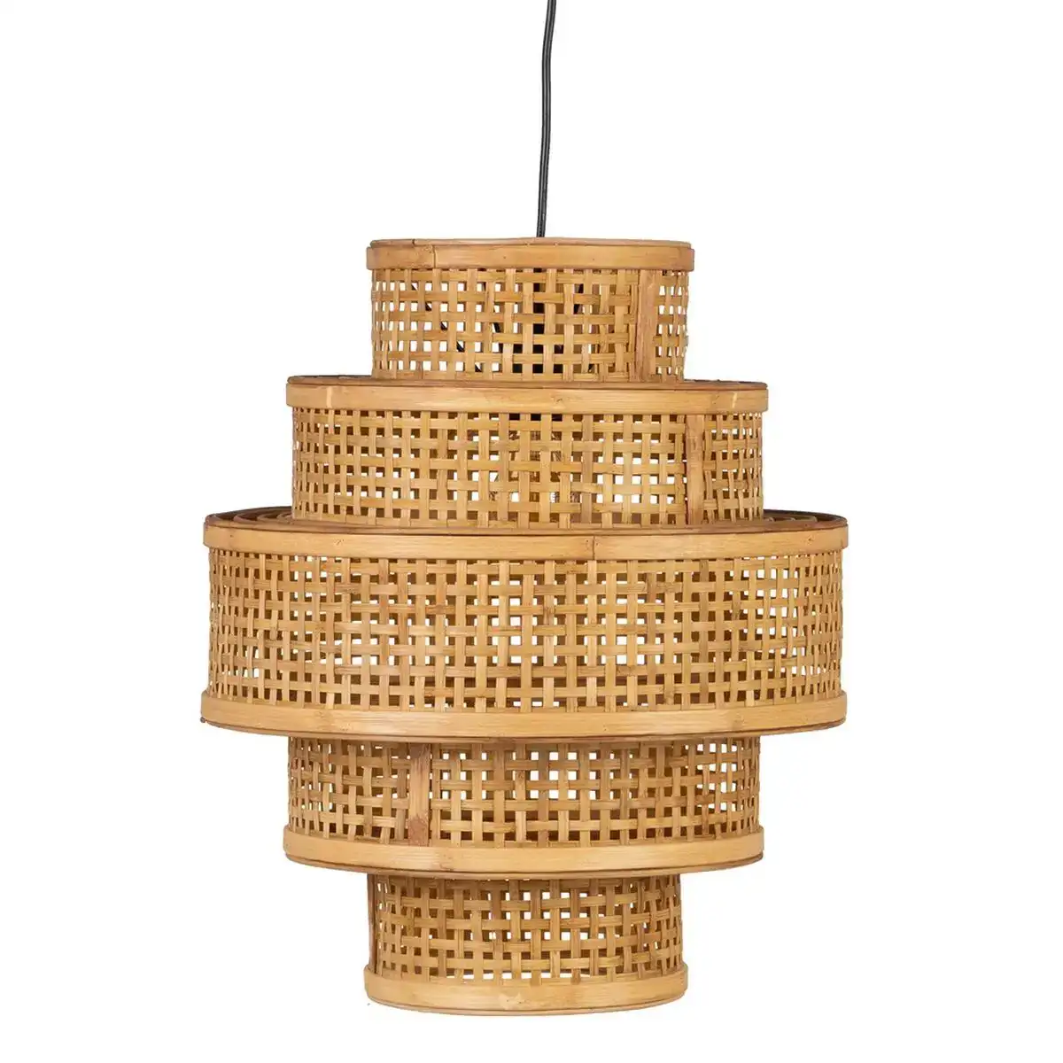 Plafonnier bambou naturel 41 x 41 x 48 cm_7526. Entrez dans l'Univers de DIAYTAR COTE D'IVOIRE - Où Chaque Produit a son Histoire. Explorez notre catalogue et découvrez des trésors qui racontent la riche culture du Côte d'Ivoire.