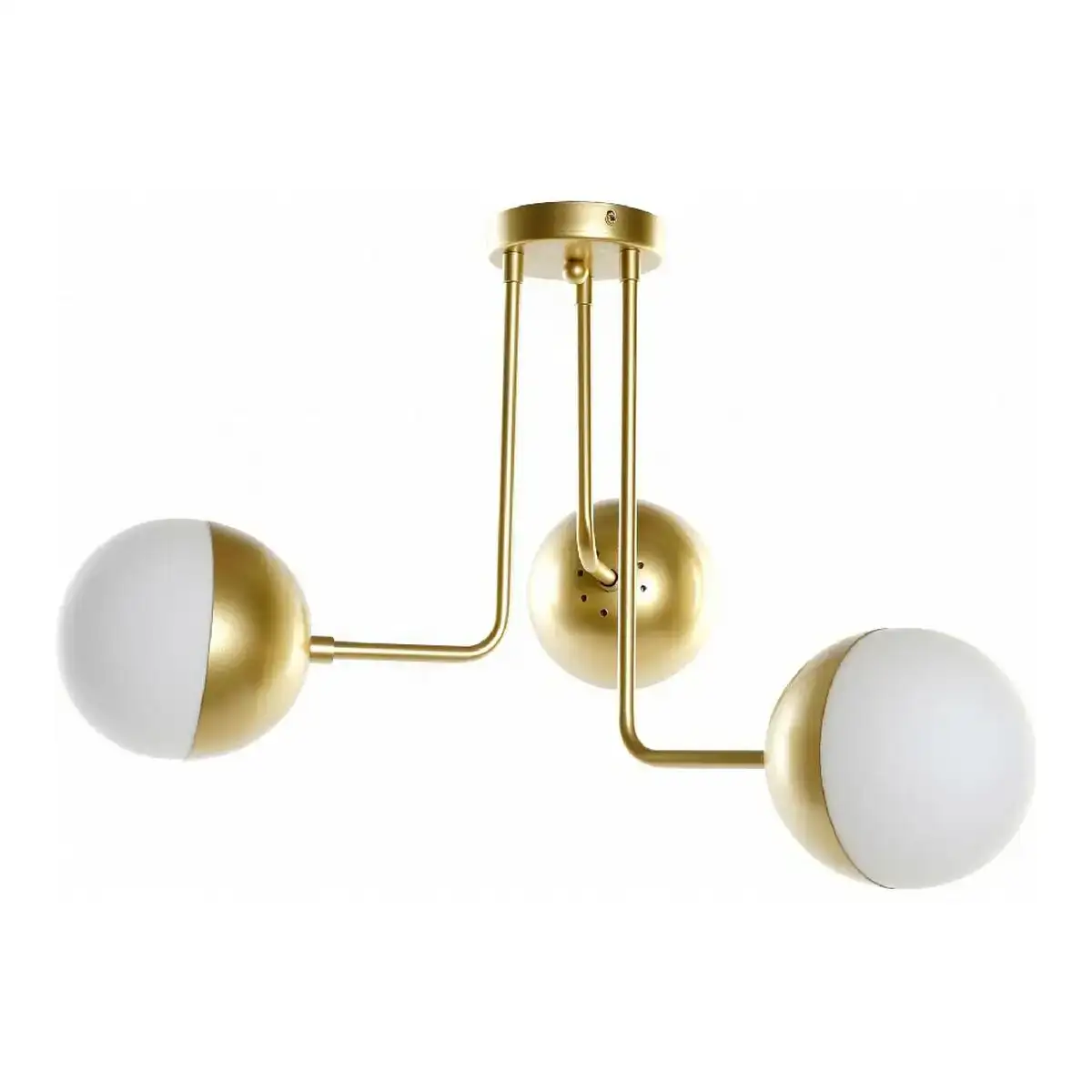 Plafonnier dkd home decor me tal blanc cristal 220 v dore 50 w 61 x 58 x 46 cm_4281. DIAYTAR COTE D'IVOIRE - Votre Portail Vers l'Élégance Accessible. Parcourez notre boutique en ligne pour découvrir des produits qui incarnent le luxe à des prix abordables.