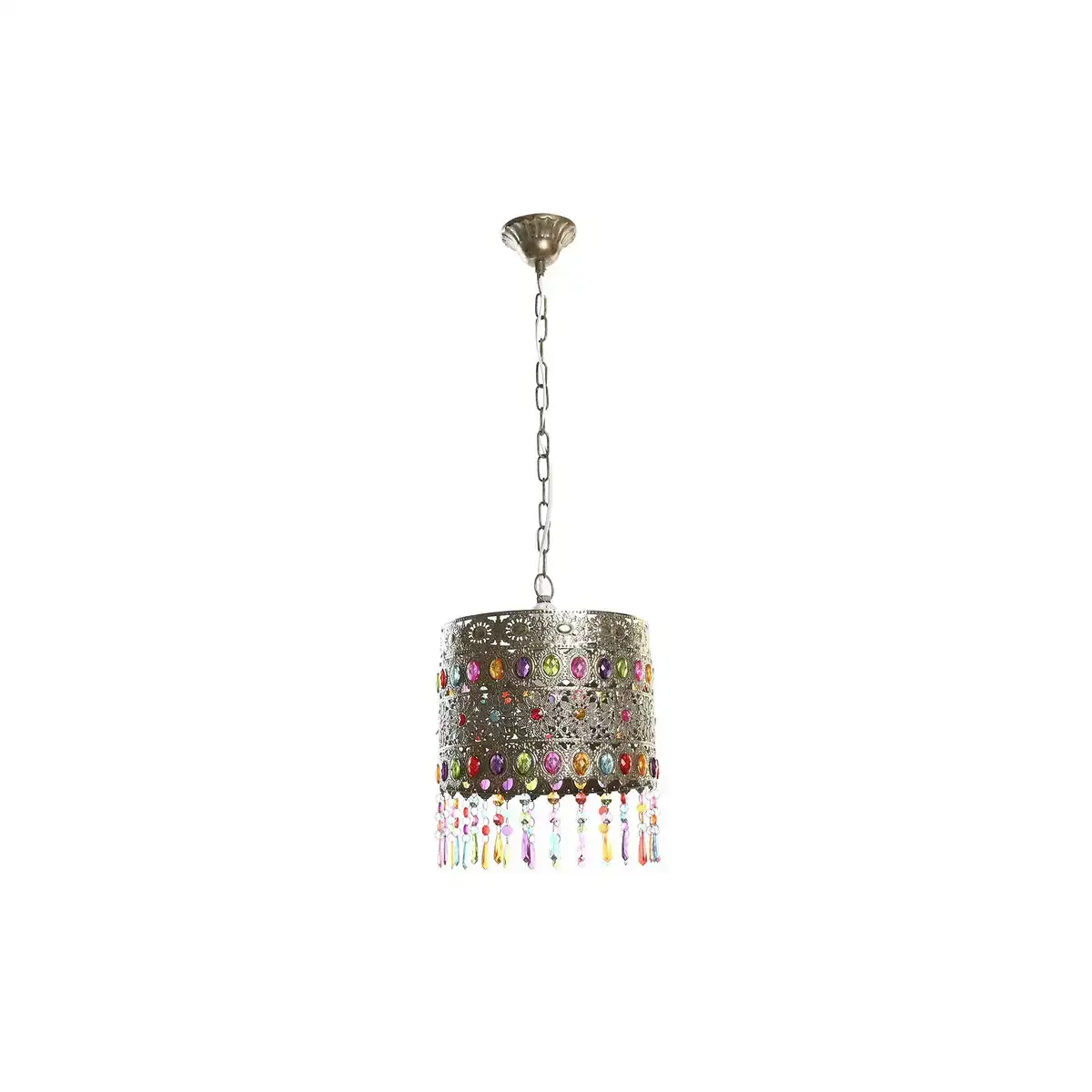Plafonnier dkd home decor me tal dore bronze multicolore 40 w 50 w 26 x 26 x 22 cm_5773. Bienvenue chez DIAYTAR COTE D'IVOIRE - Où le Shopping Devient une Aventure. Découvrez notre collection diversifiée et explorez des produits qui reflètent la diversité du Côte d'Ivoire.