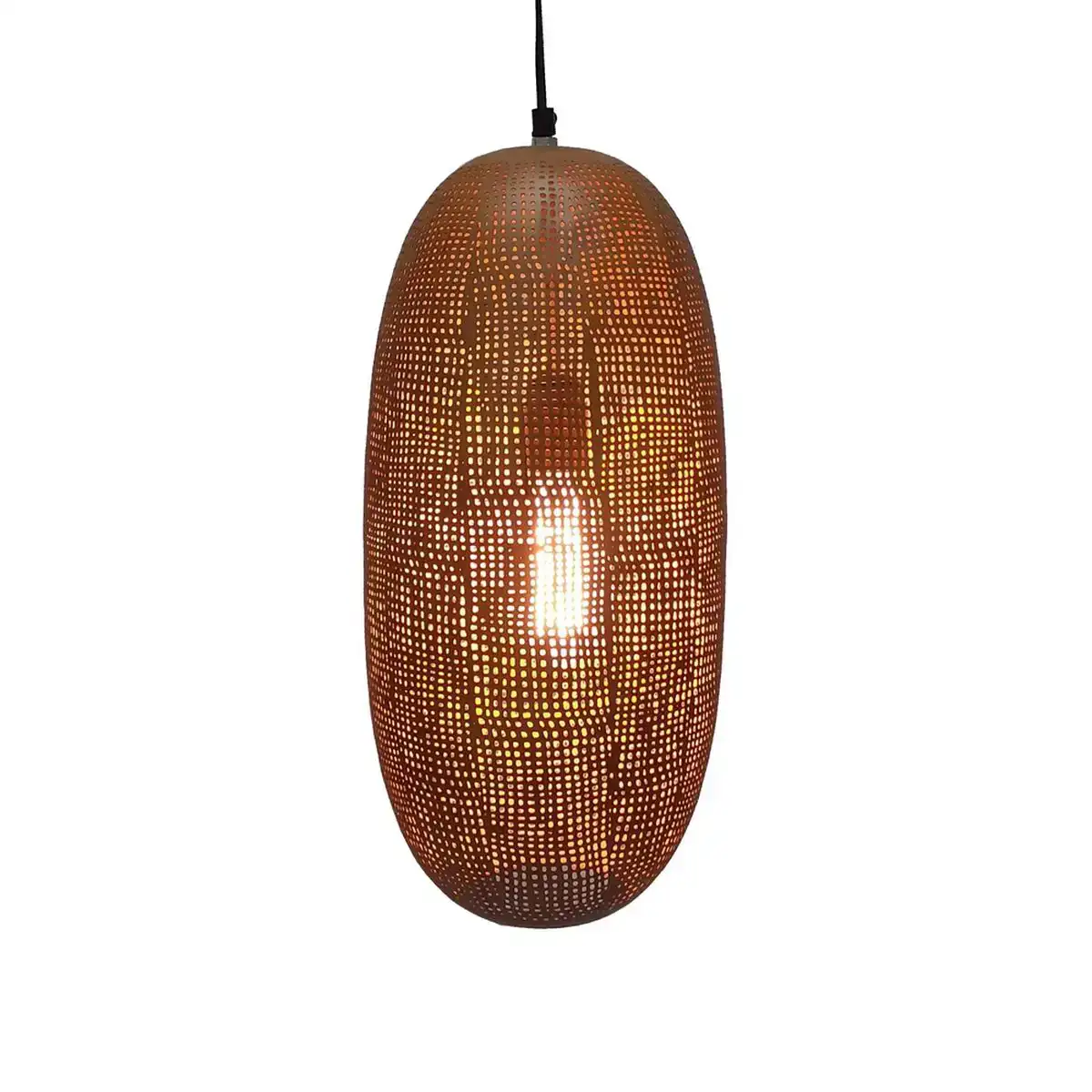 Plafonnier me tal dore 20 x 20 x 40 cm_4412. Entrez dans l'Univers de DIAYTAR COTE D'IVOIRE - Où l'Innovation Rencontre la Tradition. Explorez notre sélection de produits modernes et traditionnels qui incarnent l'esprit dynamique du Côte d'Ivoire.