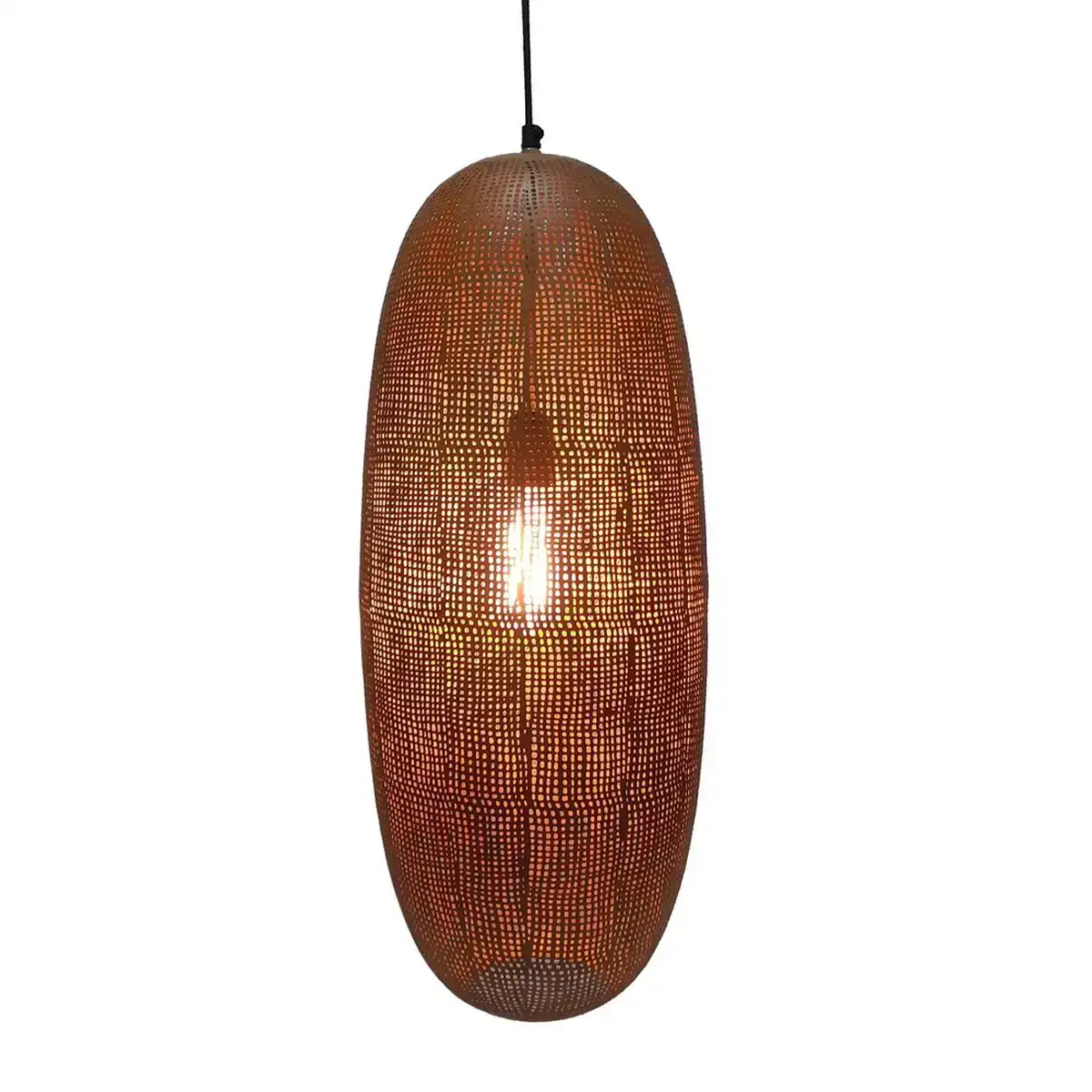 Plafonnier me tal dore 25 x 25 x 60 cm_7395. DIAYTAR COTE D'IVOIRE - Là où Choisir est une Affirmation de Style. Naviguez à travers notre boutique en ligne et choisissez des produits qui vous distinguent et vous valorisent.
