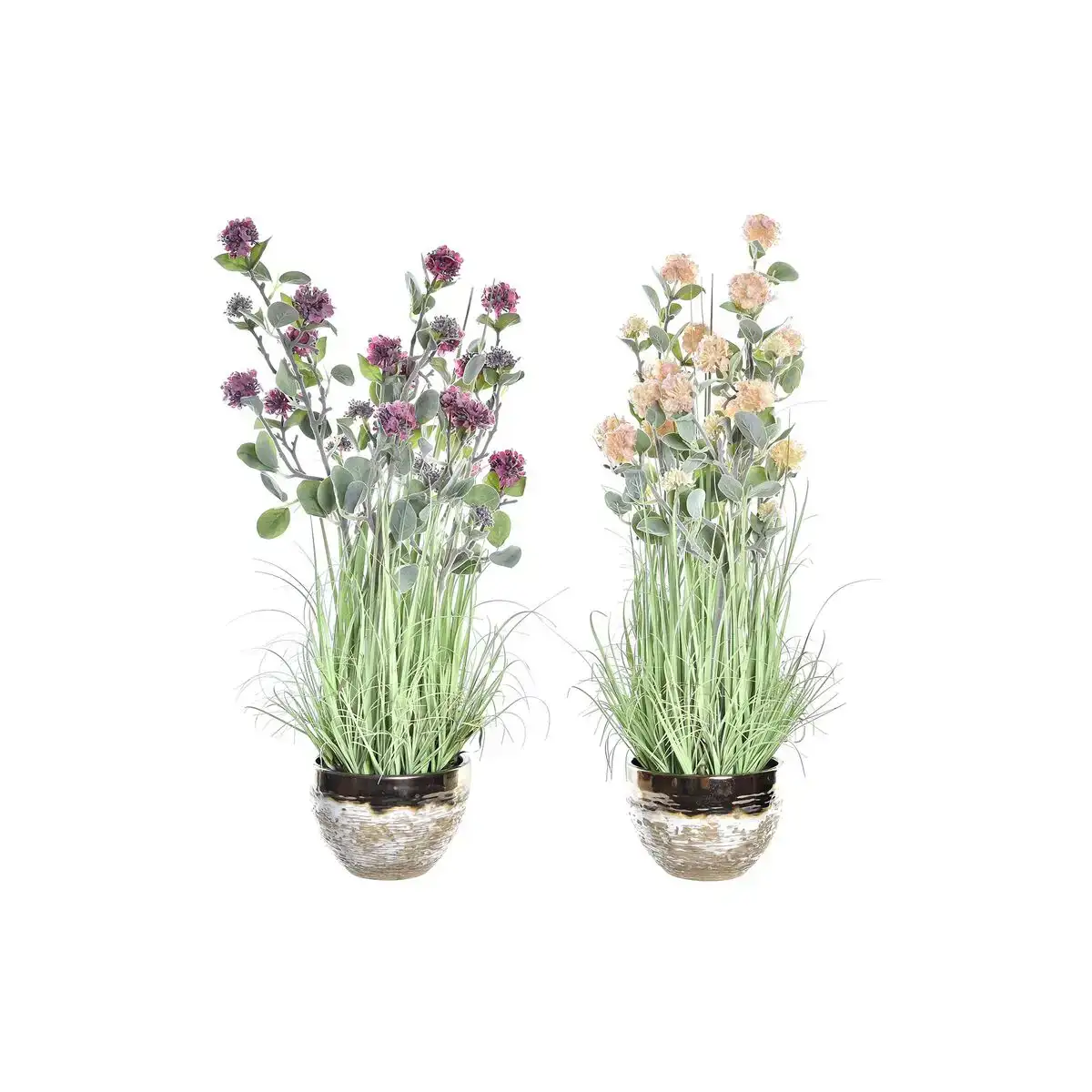Plante de corative dkd home decor vase 20 x 20 x 78 cm porcelaine rose pvc 2 unite s_2733. DIAYTAR COTE D'IVOIRE - Où Choisir est un Acte d'Amour pour le Côte d'Ivoire. Explorez notre boutique en ligne et choisissez des articles qui célèbrent la culture et l'artisanat du pays.