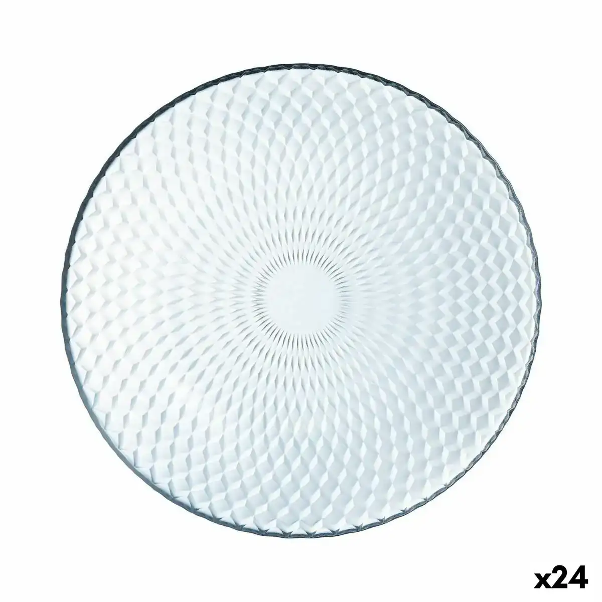 Plat a dessert luminarc pampille verre transparent transparent 19 cm 24 unite s_8538. DIAYTAR COTE D'IVOIRE - Là où l'Élégance Devient un Mode de Vie. Naviguez à travers notre gamme et choisissez des produits qui apportent une touche raffinée à votre quotidien.