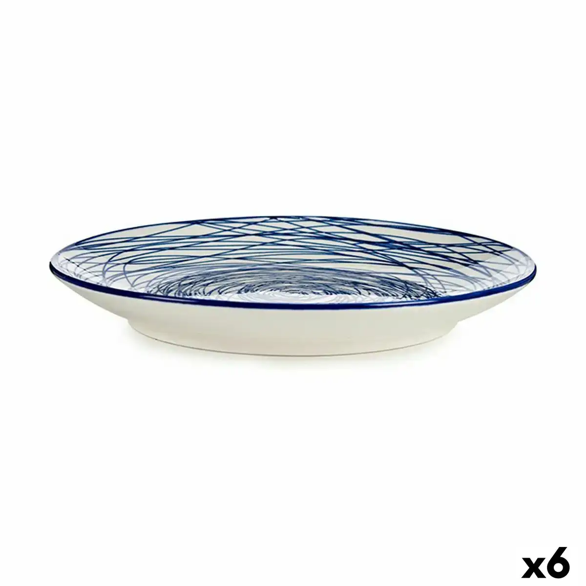 Plat a dessert ø 20 cm porcelaine bleu blanc 6 unite s_3995. Bienvenue chez DIAYTAR COTE D'IVOIRE - Où le Shopping Rencontre la Qualité. Explorez notre sélection soigneusement conçue et trouvez des produits qui définissent le luxe abordable.