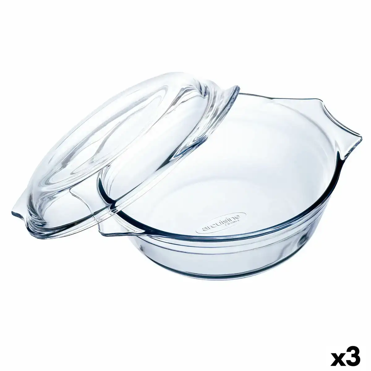 Plat a four o cuisine ocuisine vidrio avec couvercle 27 x 24 x 11 cm verre transparent 3 unite s_5170. DIAYTAR COTE D'IVOIRE - Votre Paradis Shopping au Cœur du Côte d'Ivoire. Explorez notre boutique en ligne et découvrez des produits conçus pour enchanter chaque aspect de votre vie.