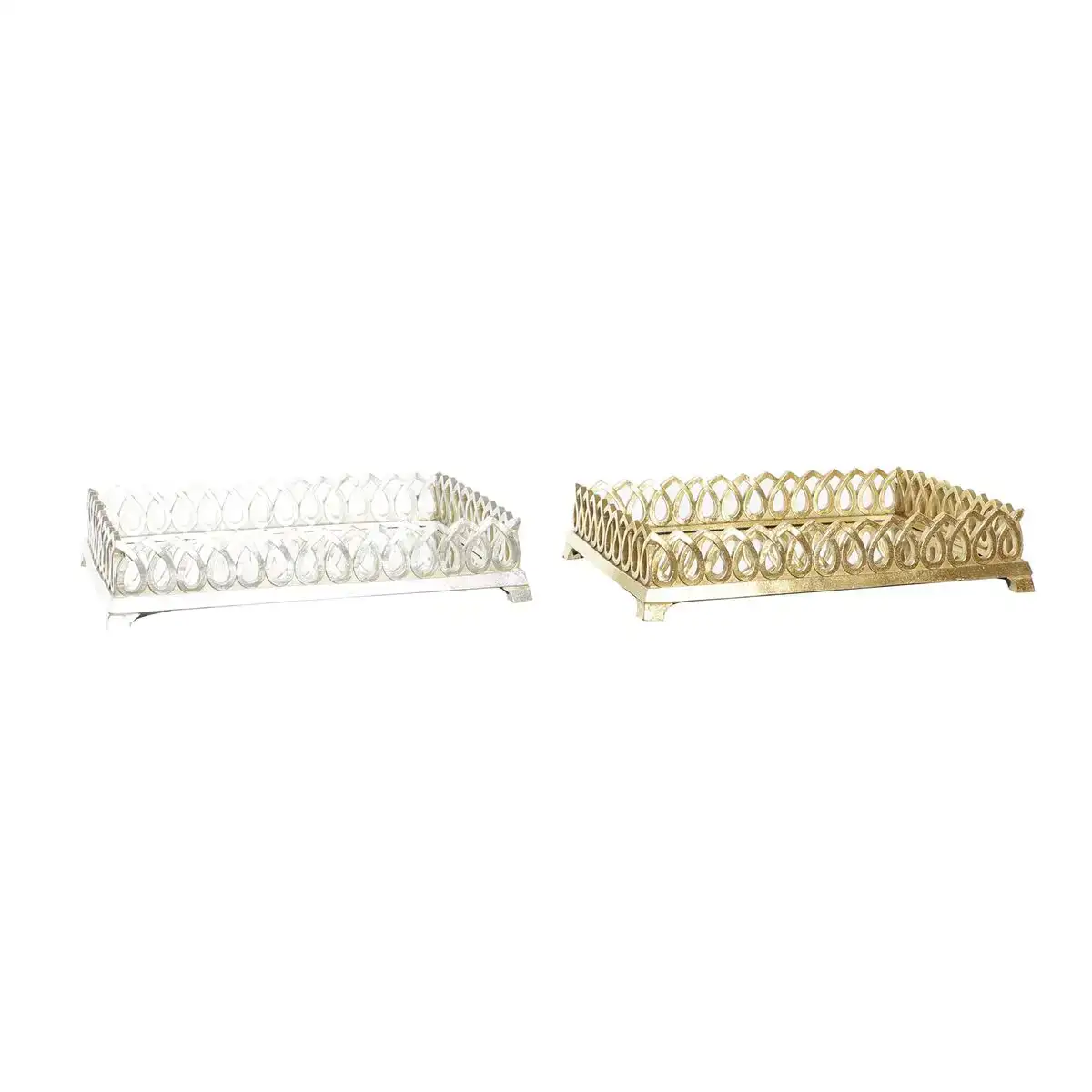Plateau a gou ter dkd home decor 33 x 24 x 6 6 cm miroir argent dore re sine 2 unite s_9016. DIAYTAR COTE D'IVOIRE - L'Art de Vivre le Shopping Authentique. Découvrez notre boutique en ligne et trouvez des produits qui célèbrent la culture et l'héritage du Côte d'Ivoire.
