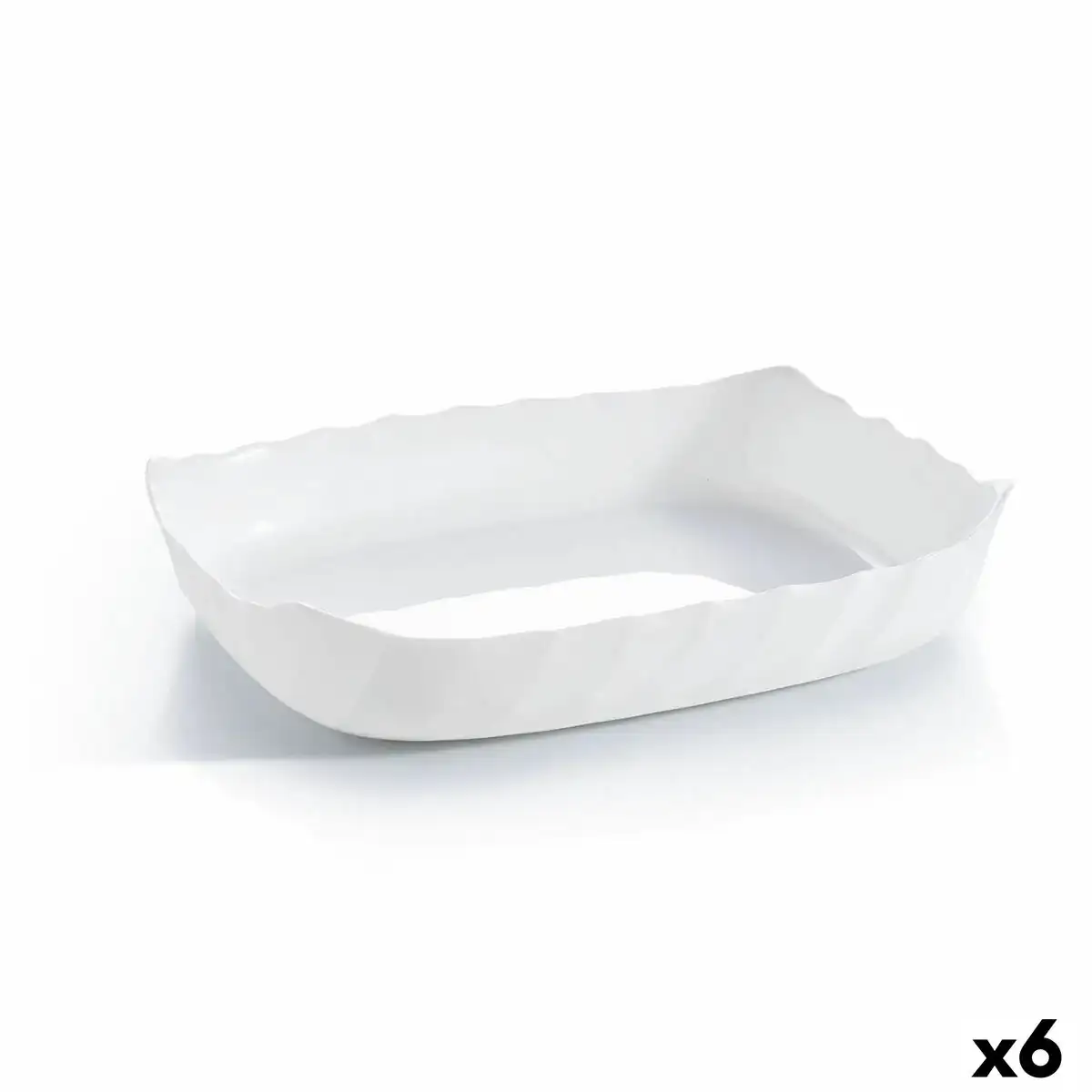 Plateau de service luminarc smart cuisine rectangulaire verre blanc 29 x 30 cm 6 unite s_1507. DIAYTAR COTE D'IVOIRE - Où la Tradition s'Harmonise avec le Moderne. Parcourez notre gamme diversifiée et choisissez des produits qui révèlent l'âme du Côte d'Ivoire.